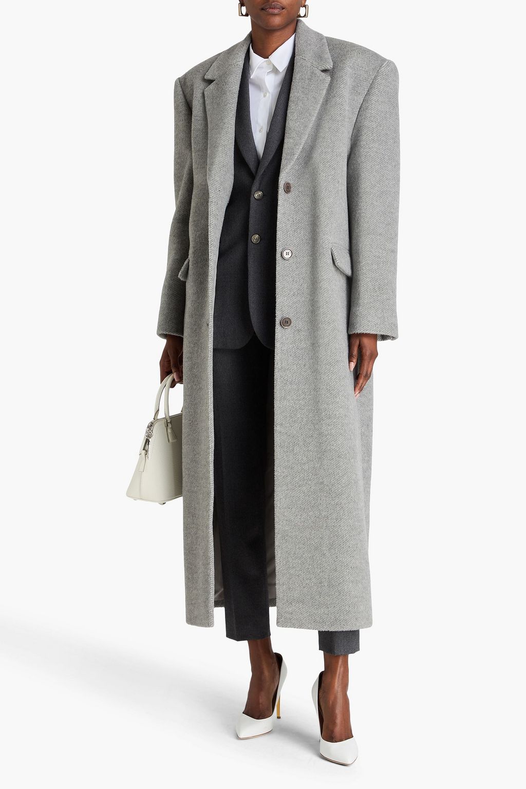 MAGDA BUTRYM Wool and alpaca-blend twill coat