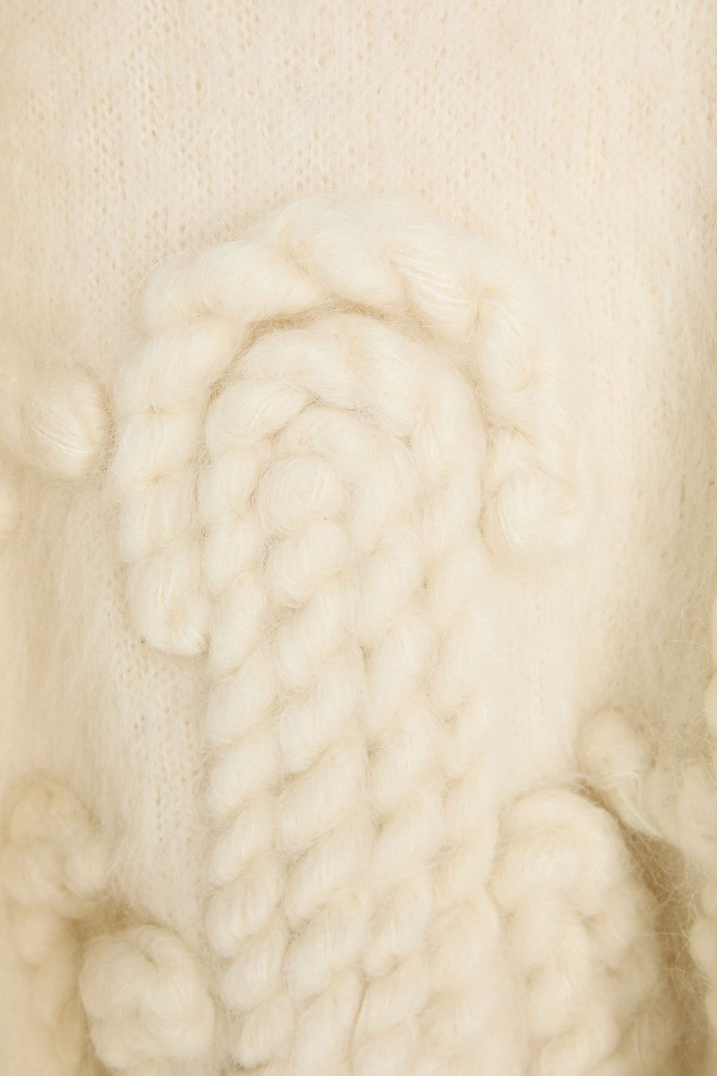 JIL SANDER+ Appliquéd mohair-blend sweater