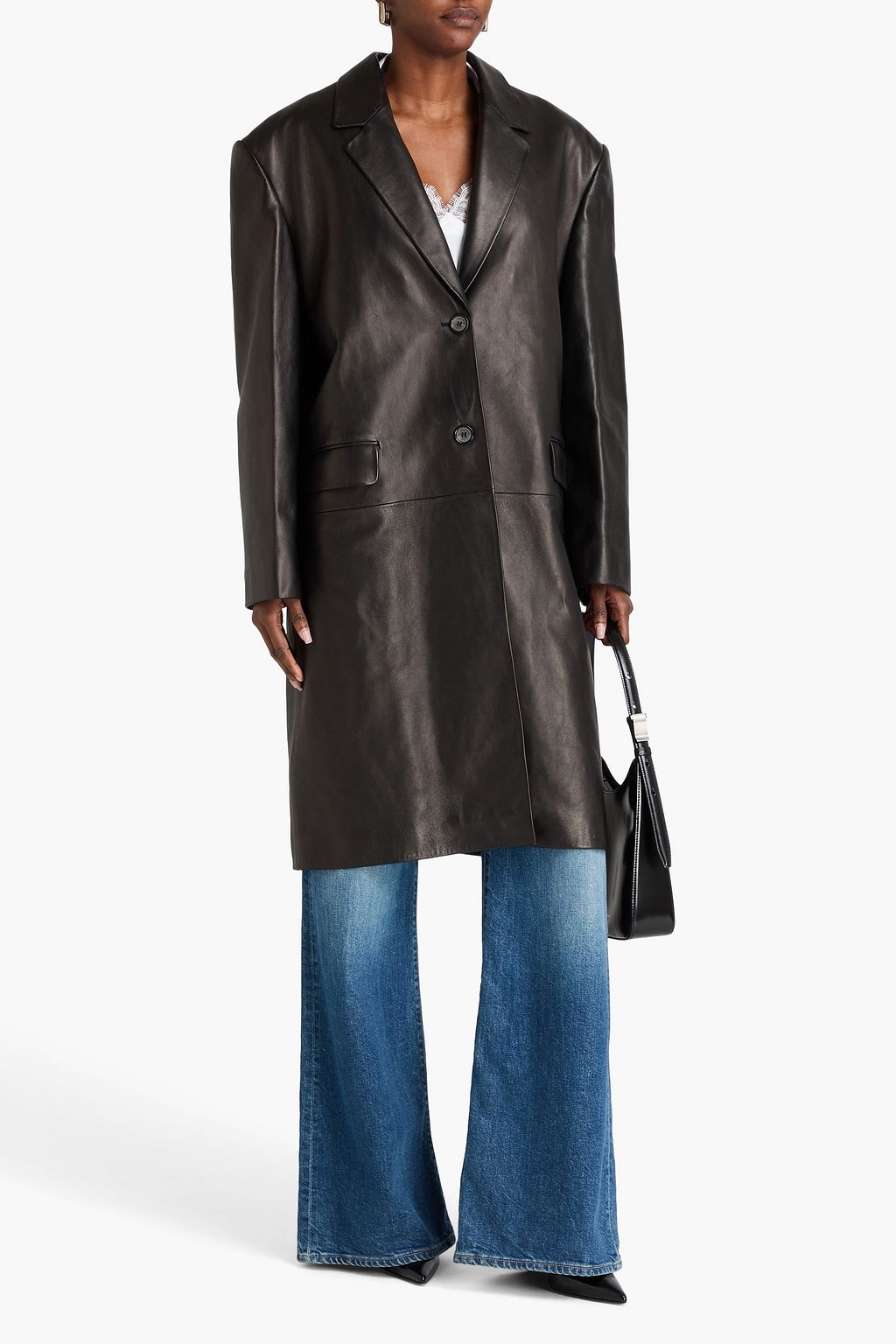MAGDA BUTRYM Oversized leather coat