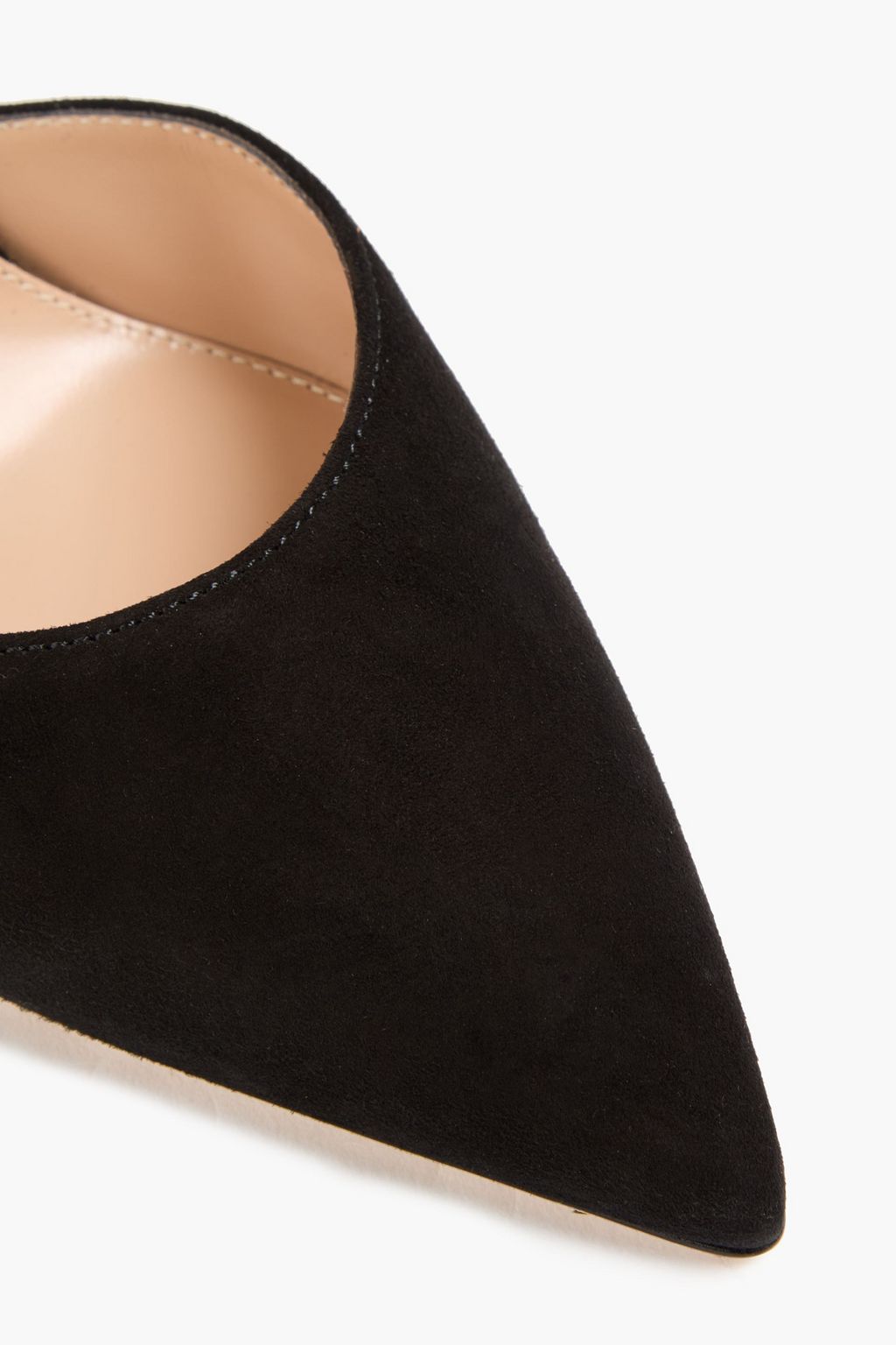 GIANVITO ROSSI Montecarlo crystal-embellished suede pumps