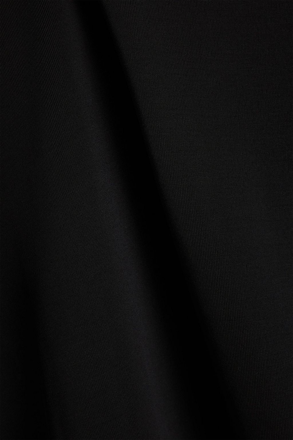 JIL SANDER توب من الجيرسيه بحواف من التويل