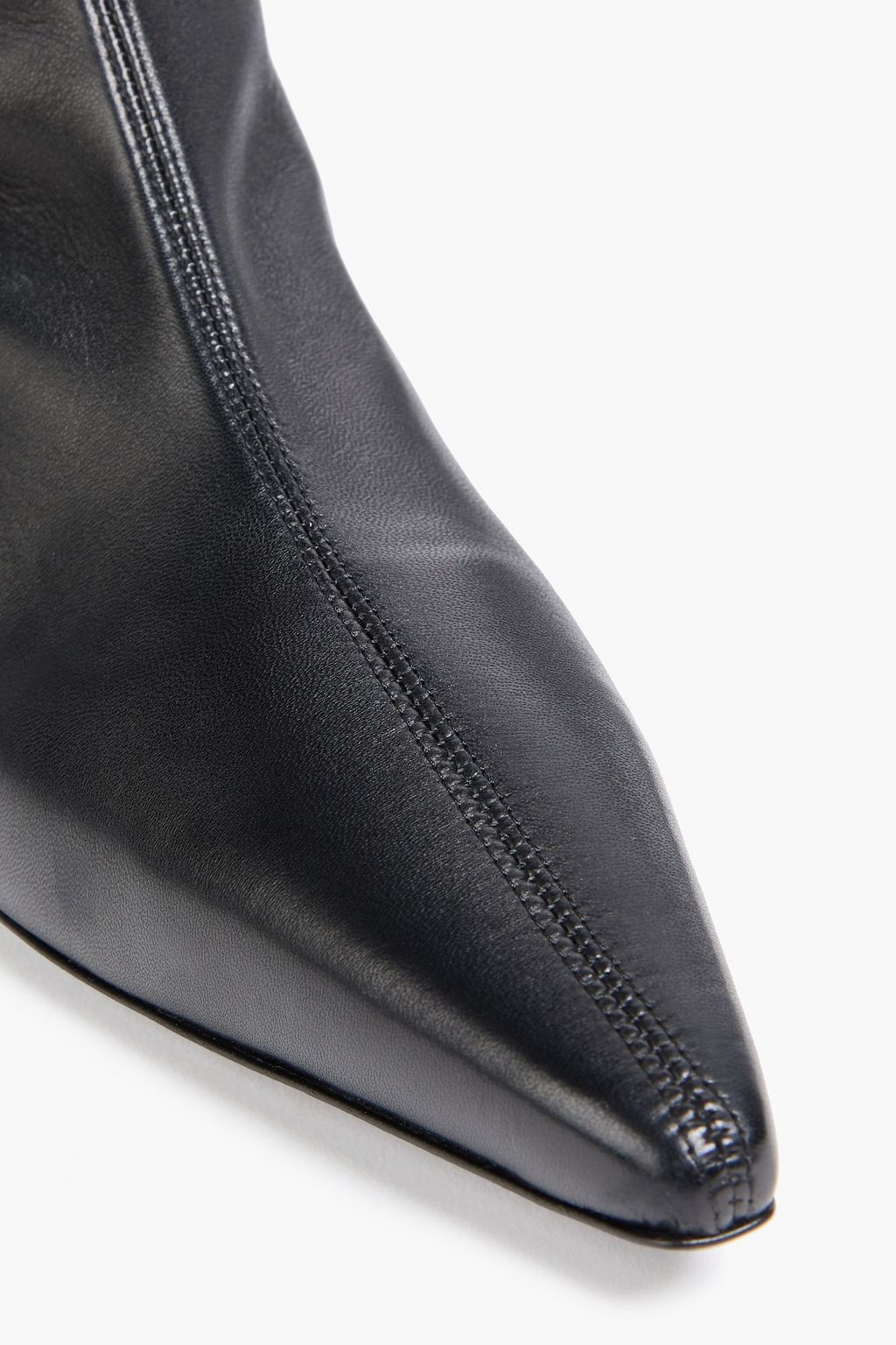 COURRÈGES Ankle Boots aus Leder und Scuba