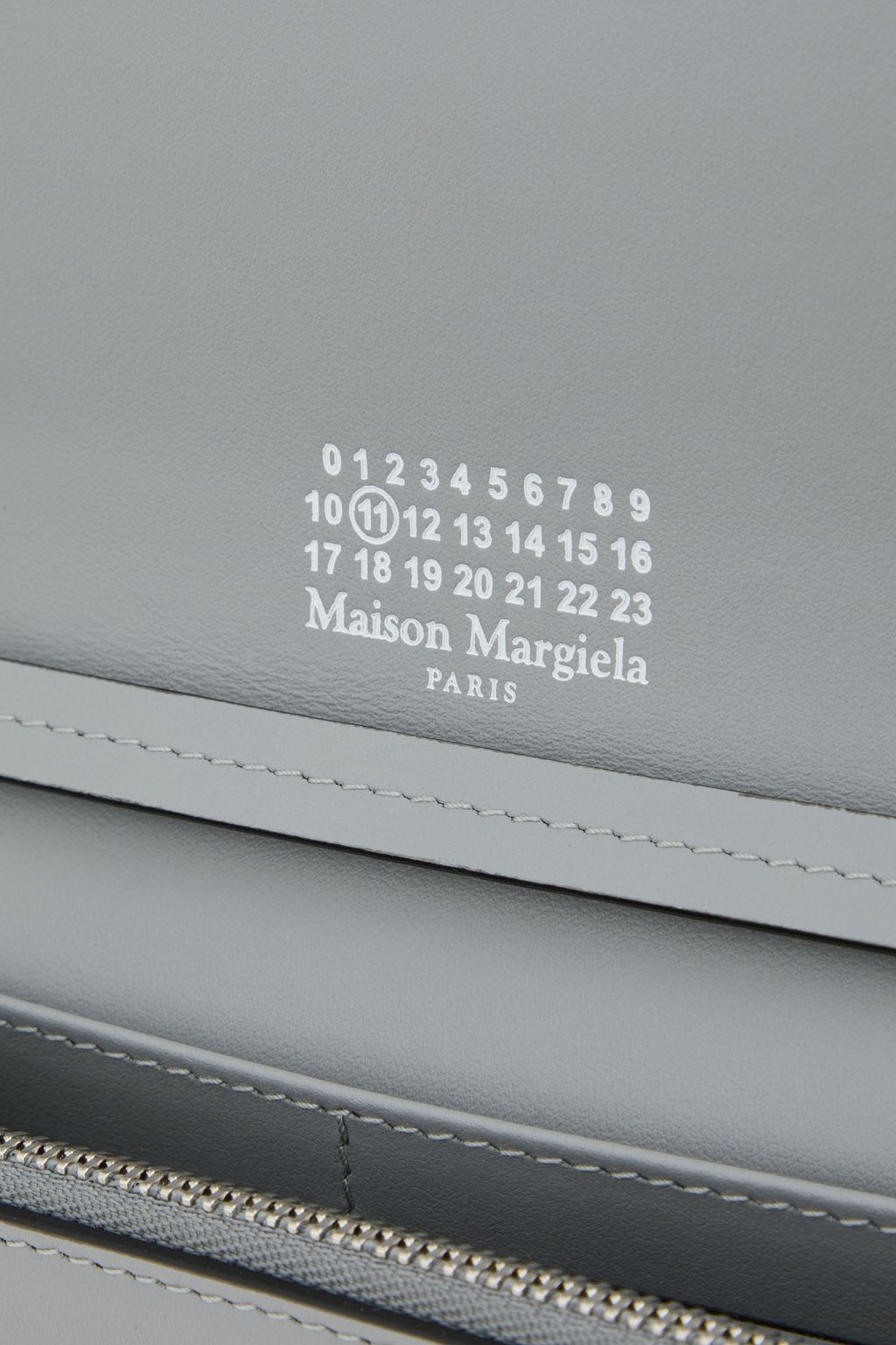 MAISON MARGIELA Glittered leather and satin shoulder bag