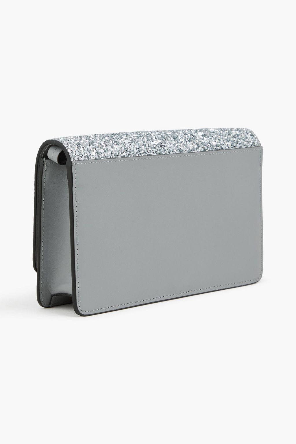 MAISON MARGIELA Glittered leather and satin shoulder bag