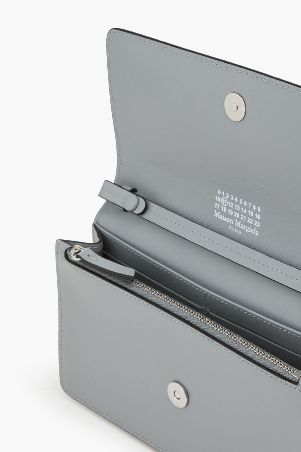 MAISON MARGIELA Glittered leather and satin shoulder bag