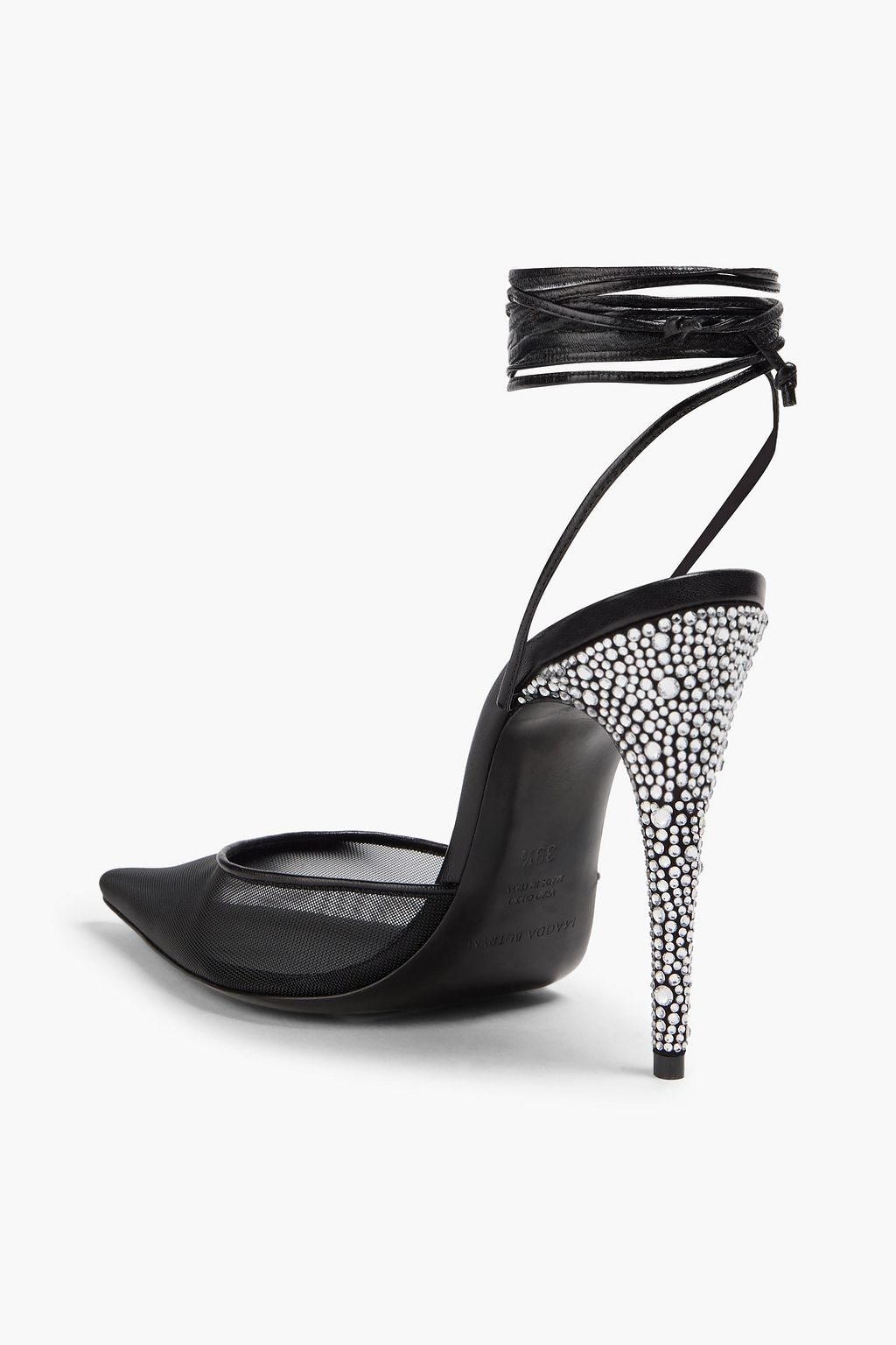 MAGDA BUTRYM Crystal-embellished mesh pumps