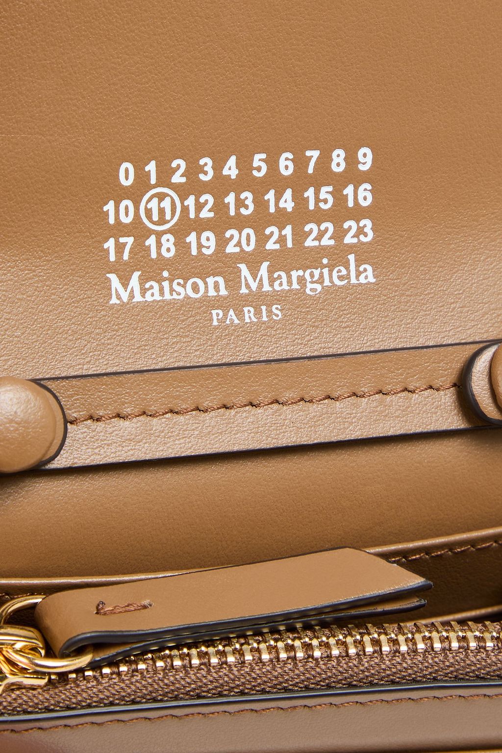 MAISON MARGIELA Glittered leather and satin wallet