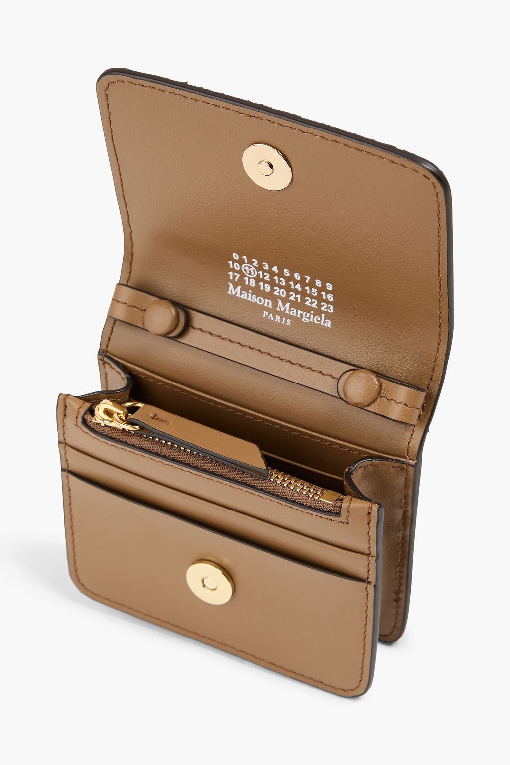 MAISON MARGIELA Glittered leather and satin wallet