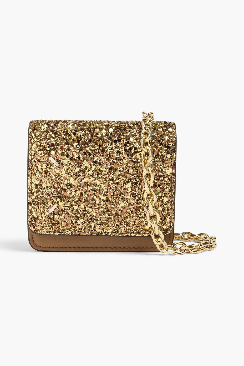 MAISON MARGIELA Glittered leather and satin wallet