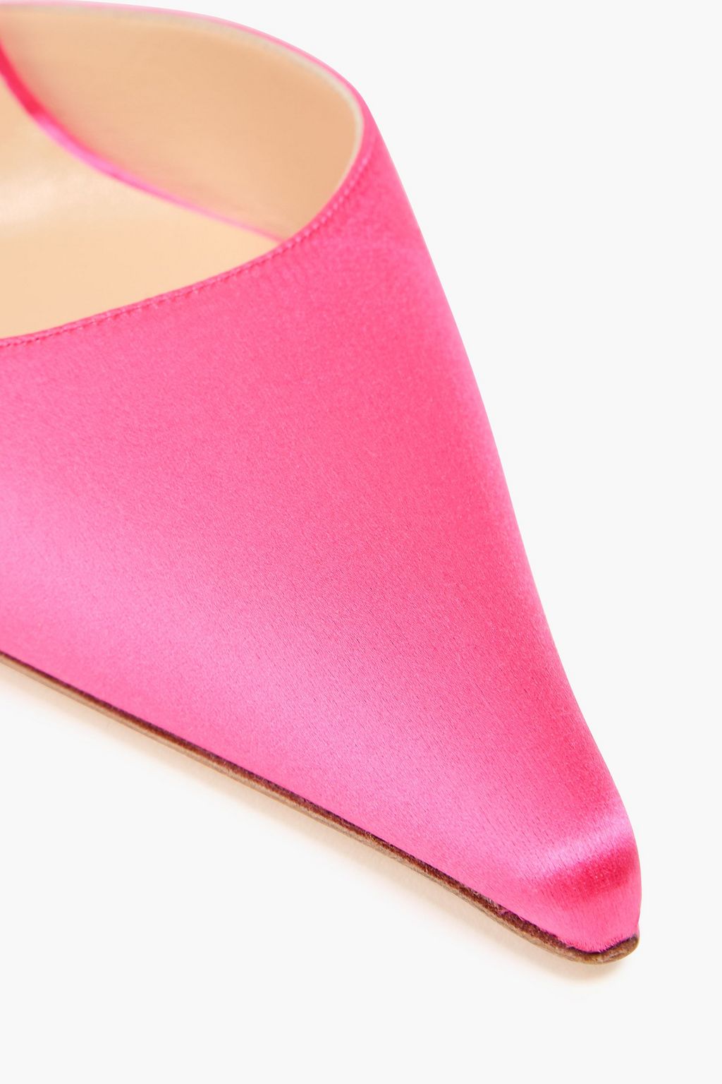 MAGDA BUTRYM Neon satin slingback pumps