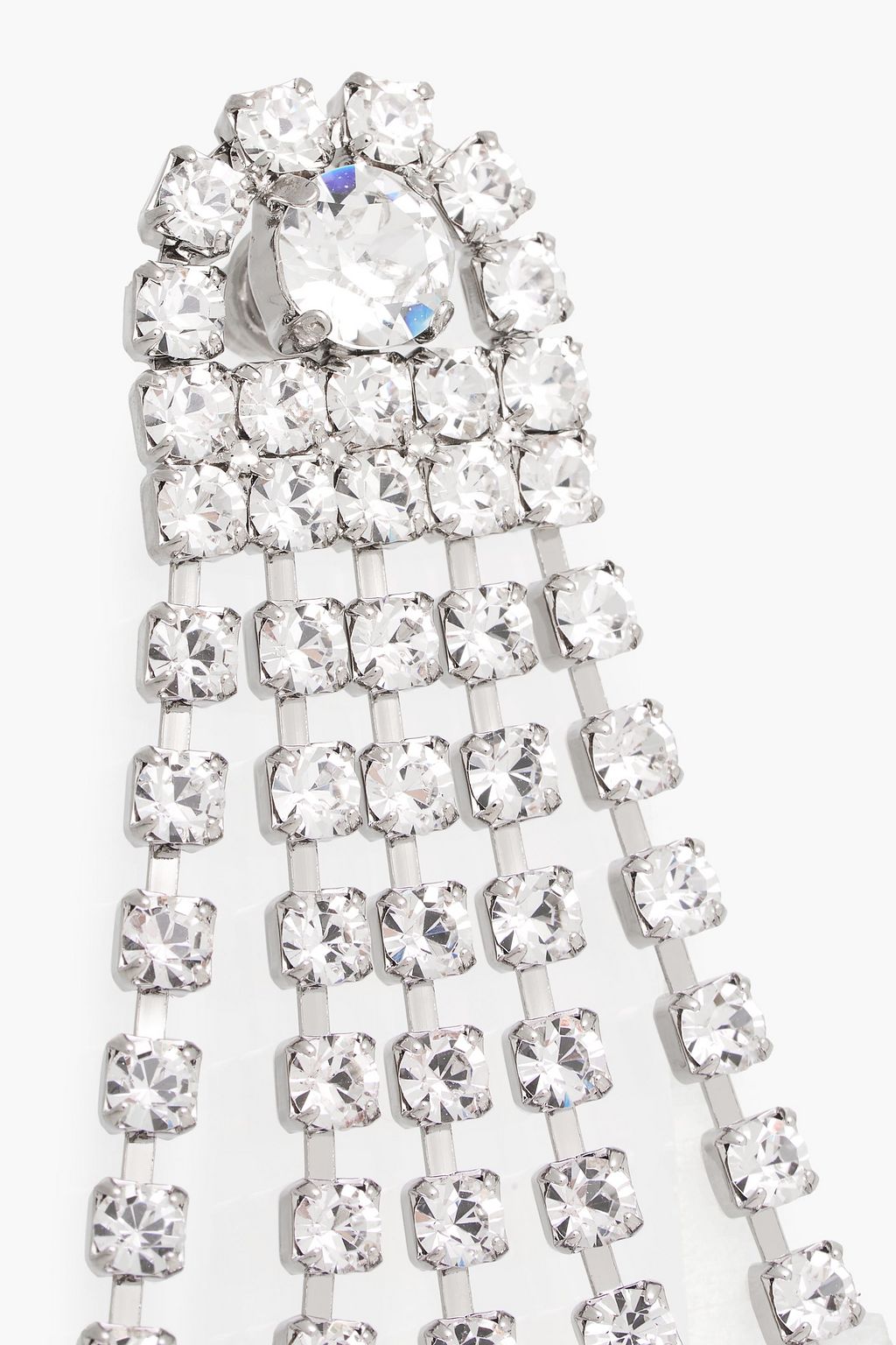 OSCAR DE LA RENTA Gold-tone crystal earrings