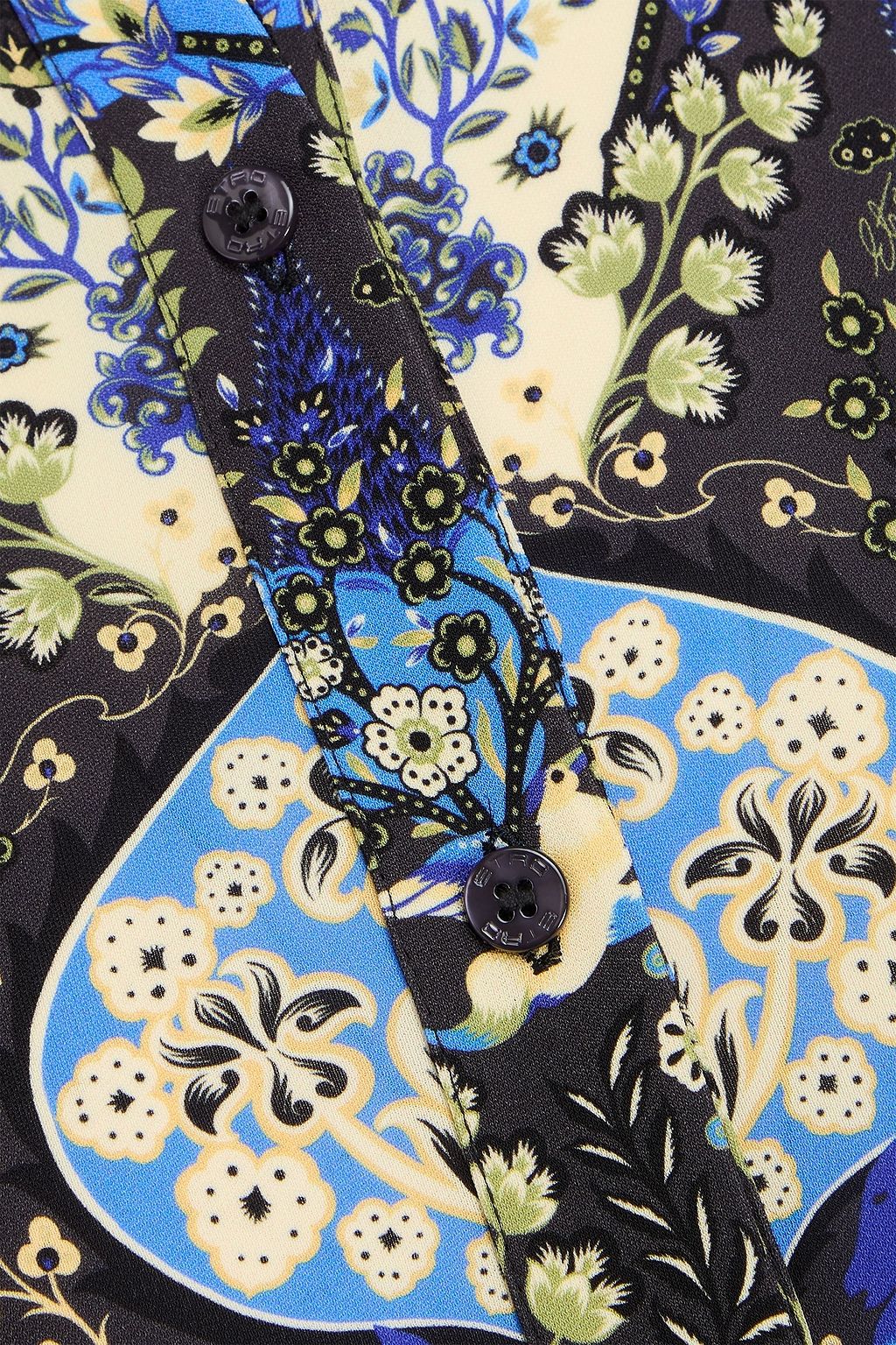 ETRO Printed jersey midi shirt dress