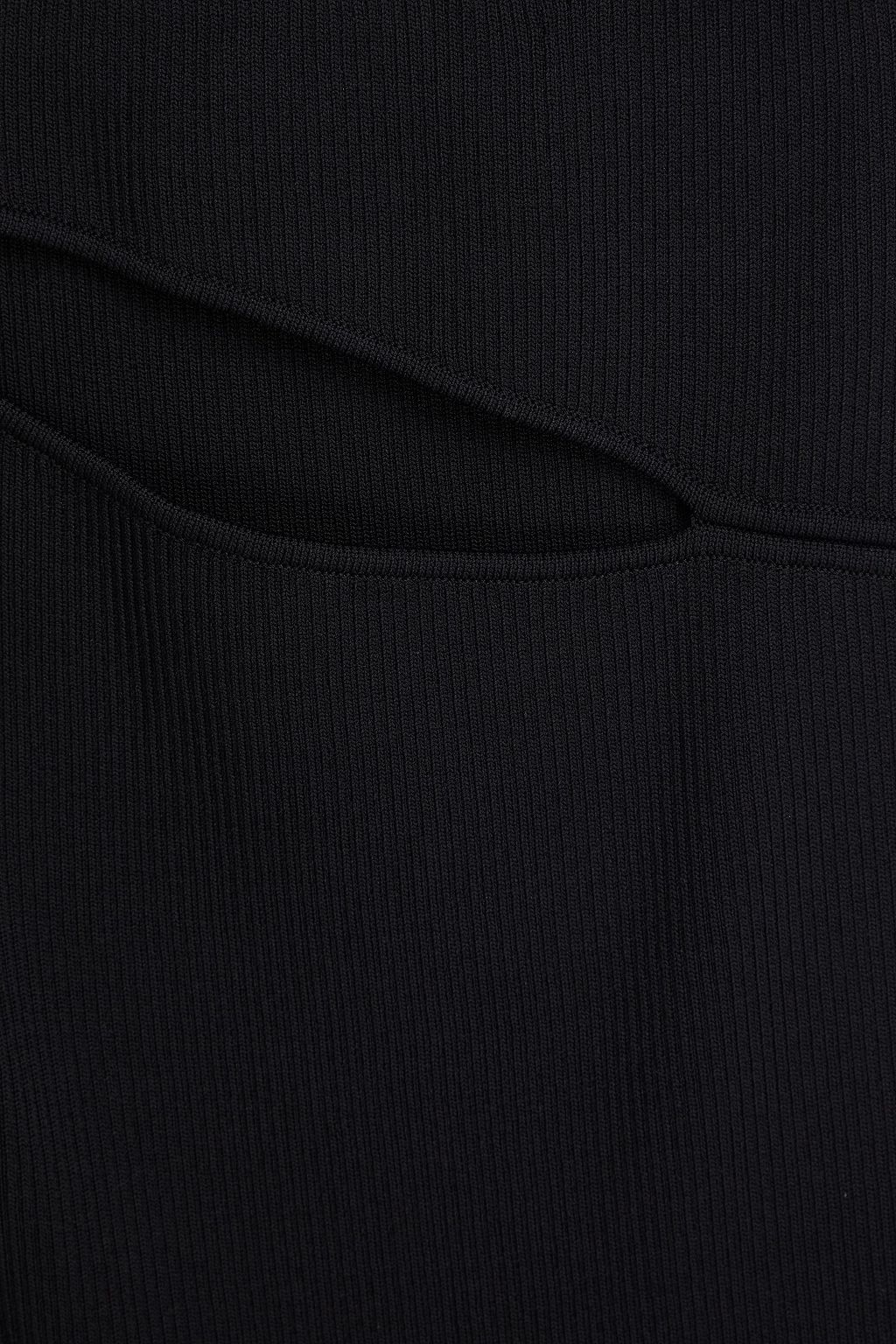 CHRISTOPHER ESBER تنورة طويلة من نسيج بحبكة مضلّعة ومزينة بفتحات