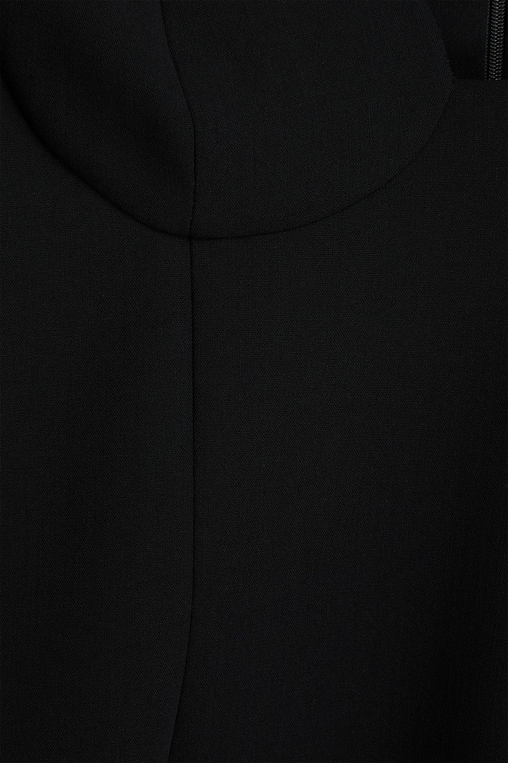 MAGDA BUTRYM Off-the-shoulder wool-blend crepe mini dress