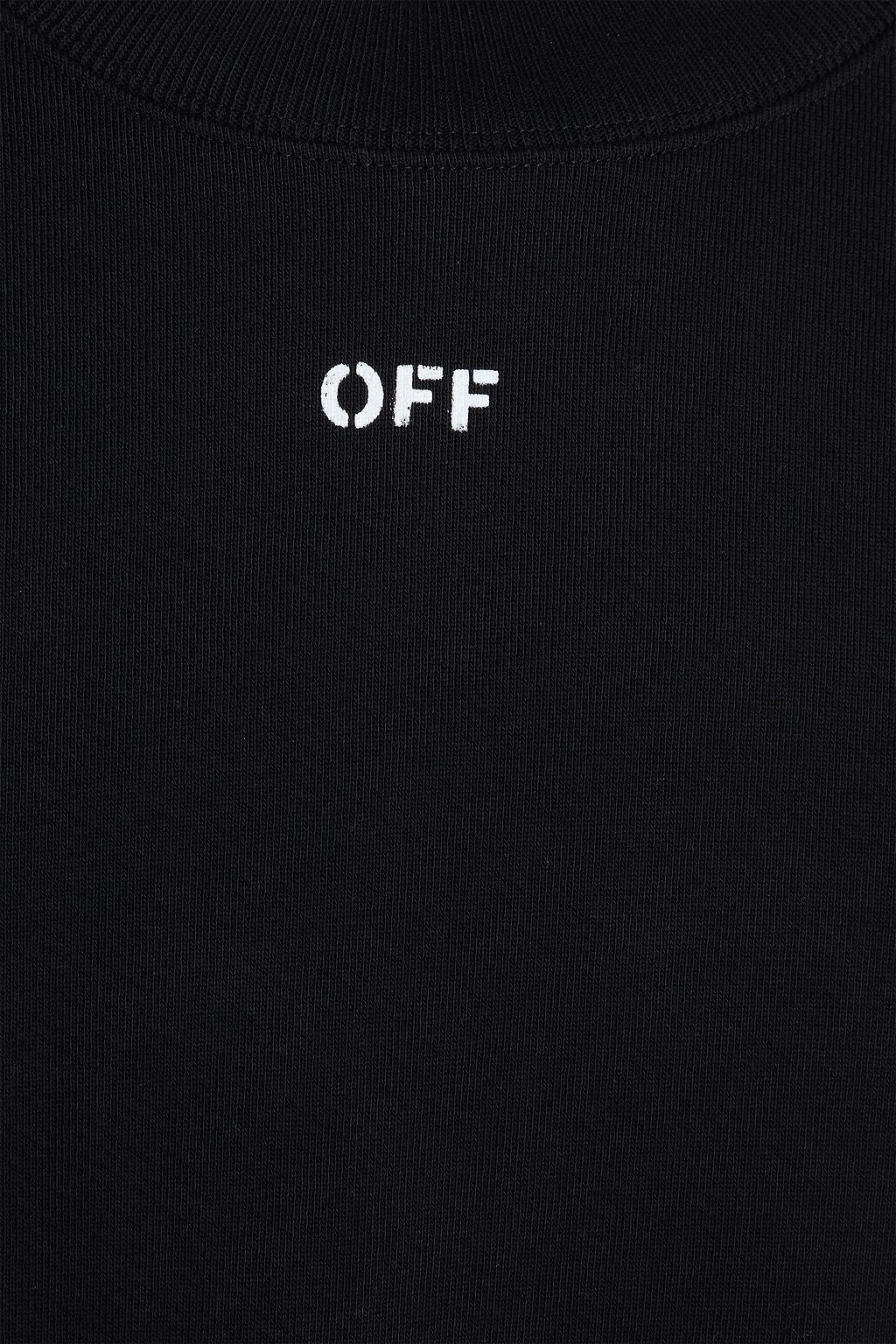 OFF-WHITE™ Off Stamp printed French cotton-terry sweatshirt