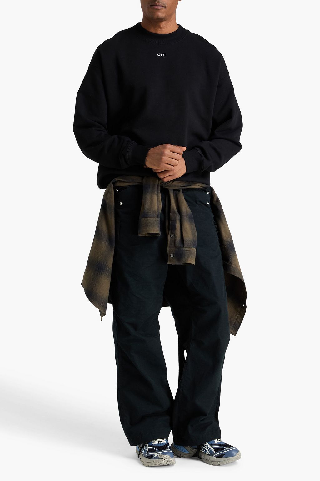 OFF-WHITE™ Off Stamp printed French cotton-terry sweatshirt