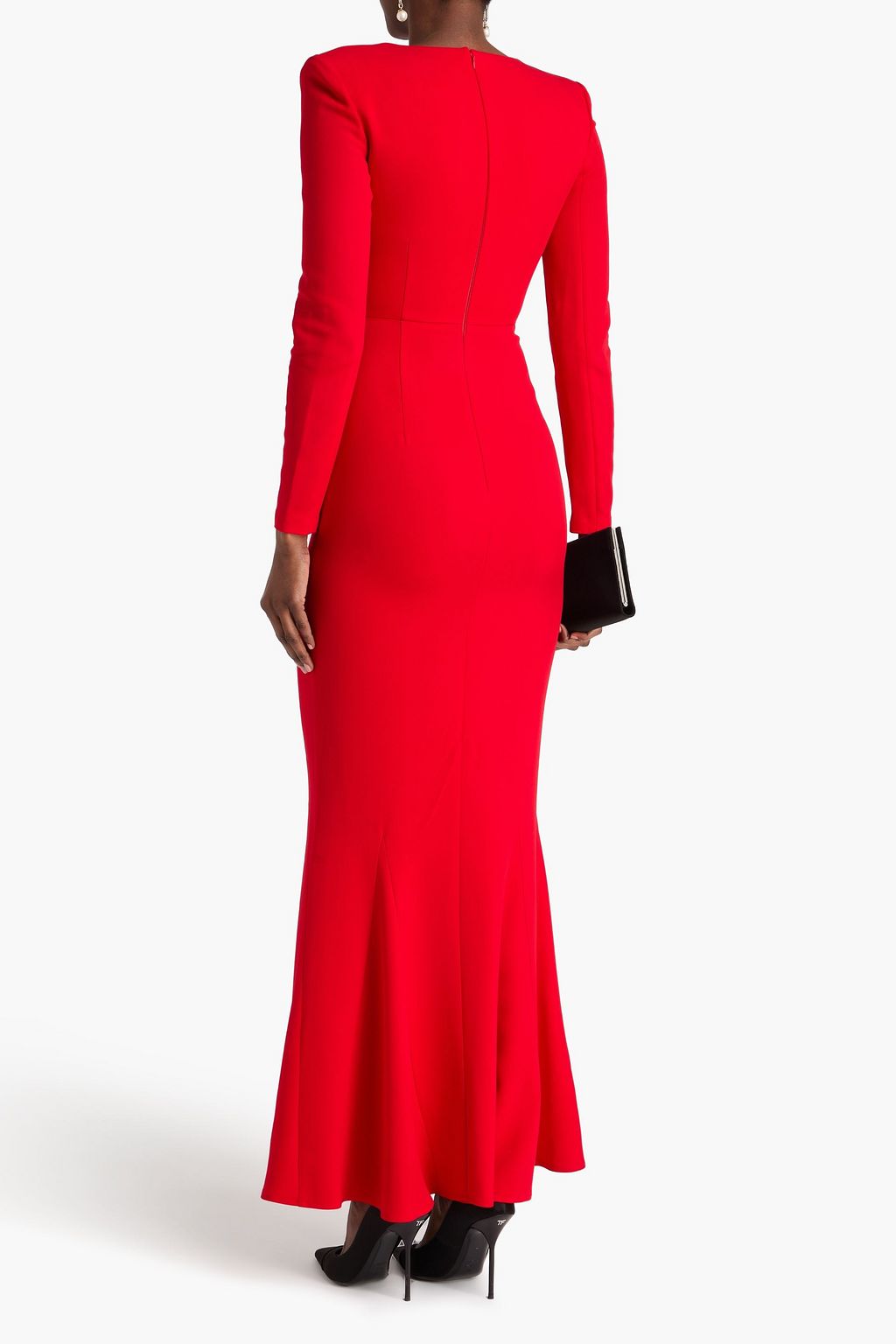 ROLAND MOURET Stretch-crepe gown