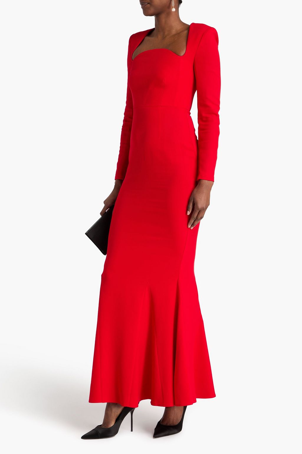 ROLAND MOURET Stretch-crepe gown