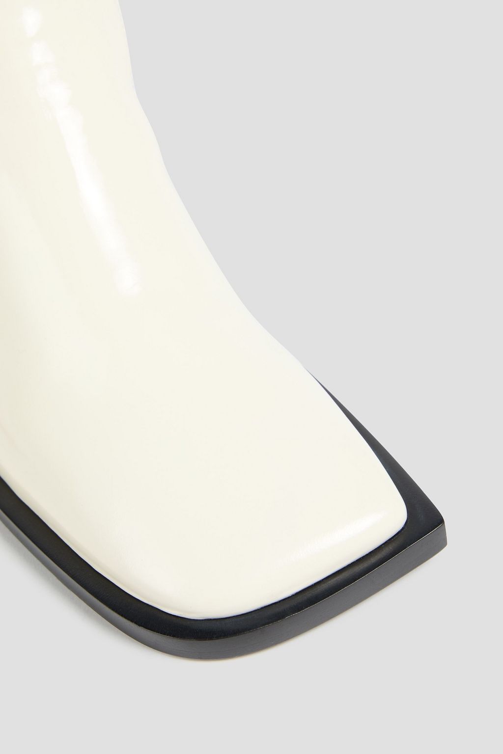 JIL SANDER Glossed-leather loafers