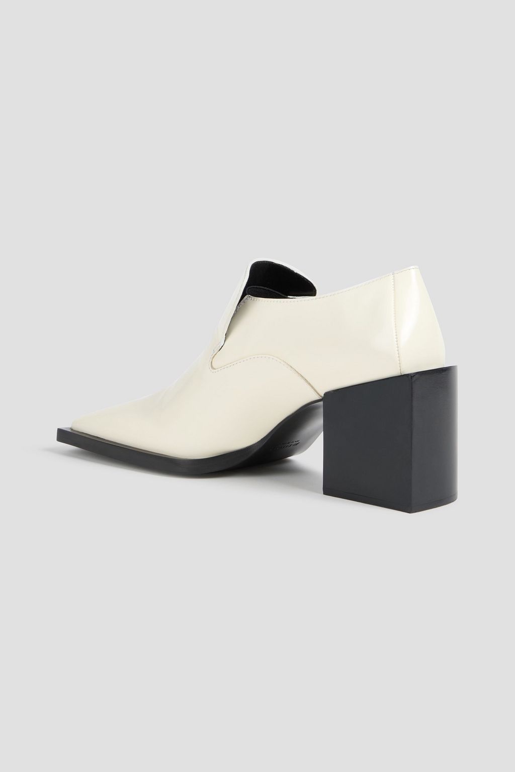 JIL SANDER Glossed-leather loafers