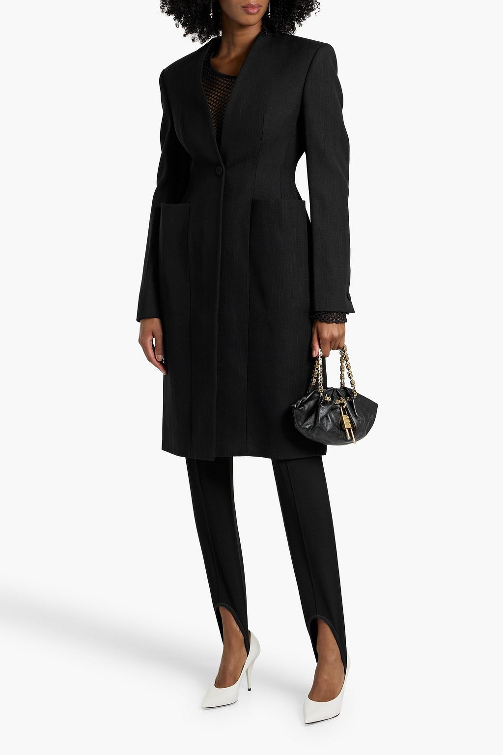 GIVENCHY Pinstriped wool coat
