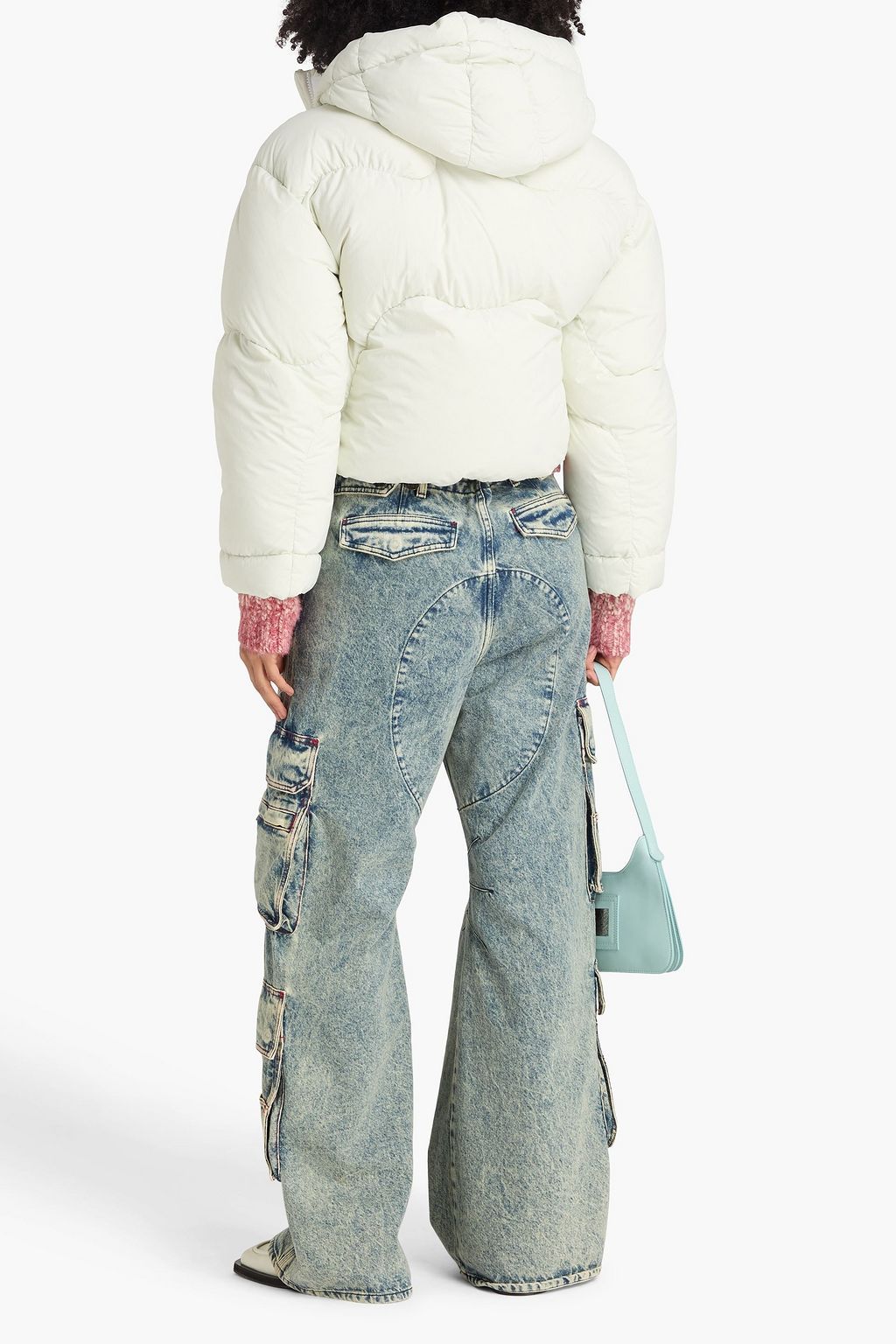 ACNE STUDIOS Quilted shell hooded down jacket