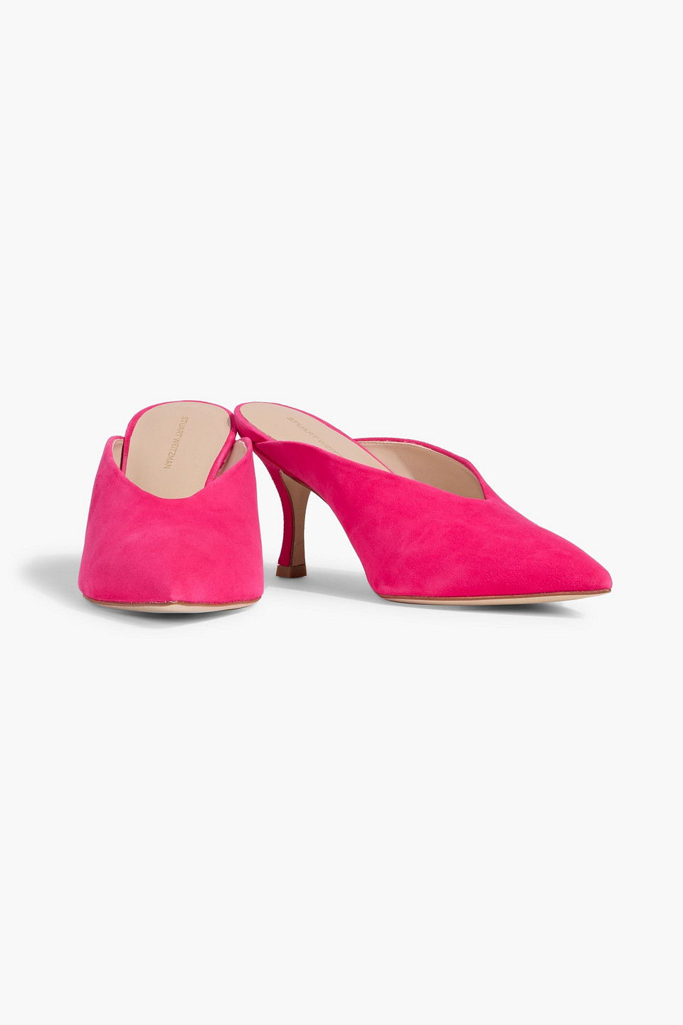 Stuart Weitzman Lula Pointed Toe Pump In Pink
