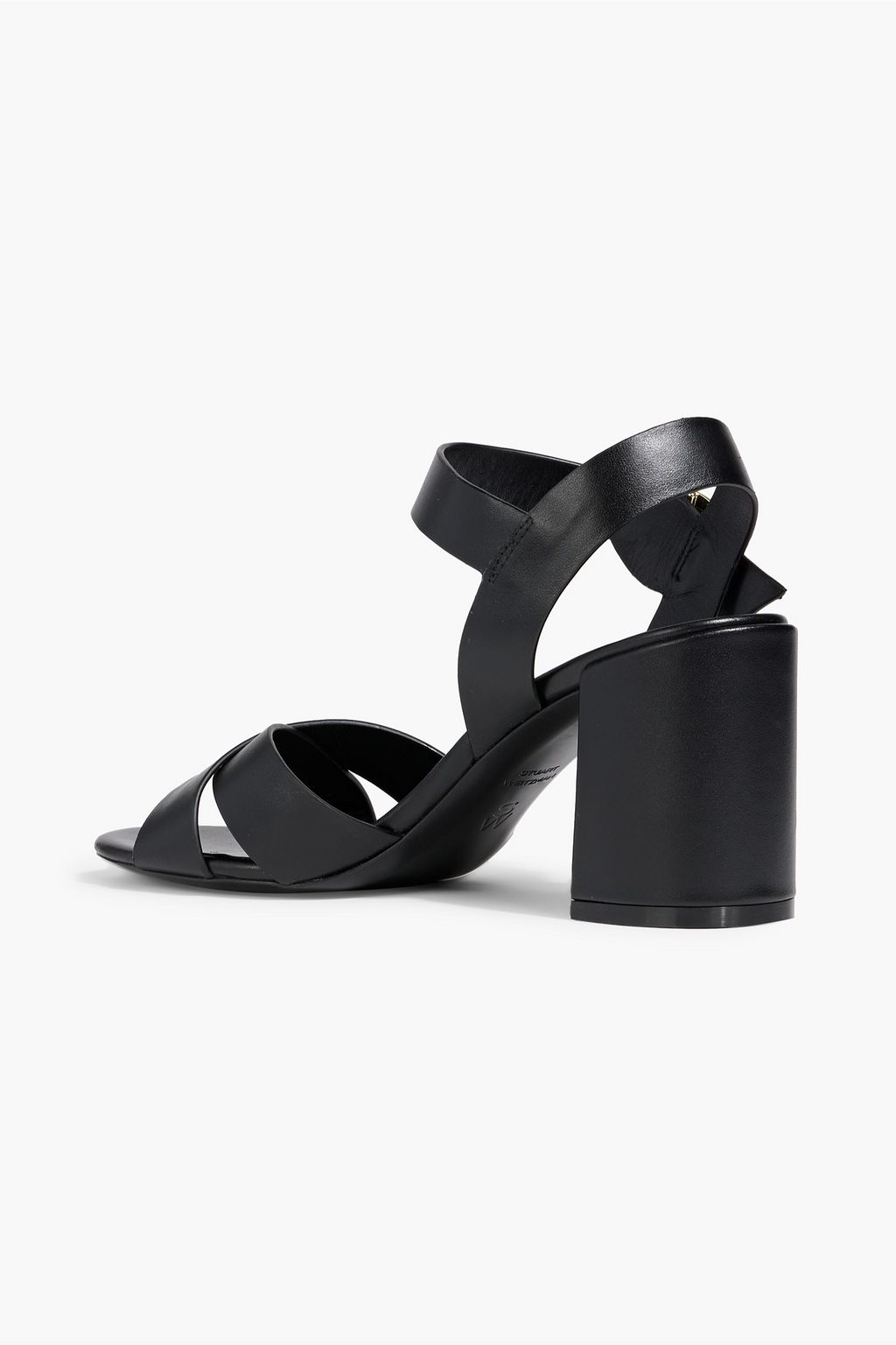 STUART WEITZMAN Benni Block 75 leather sandals