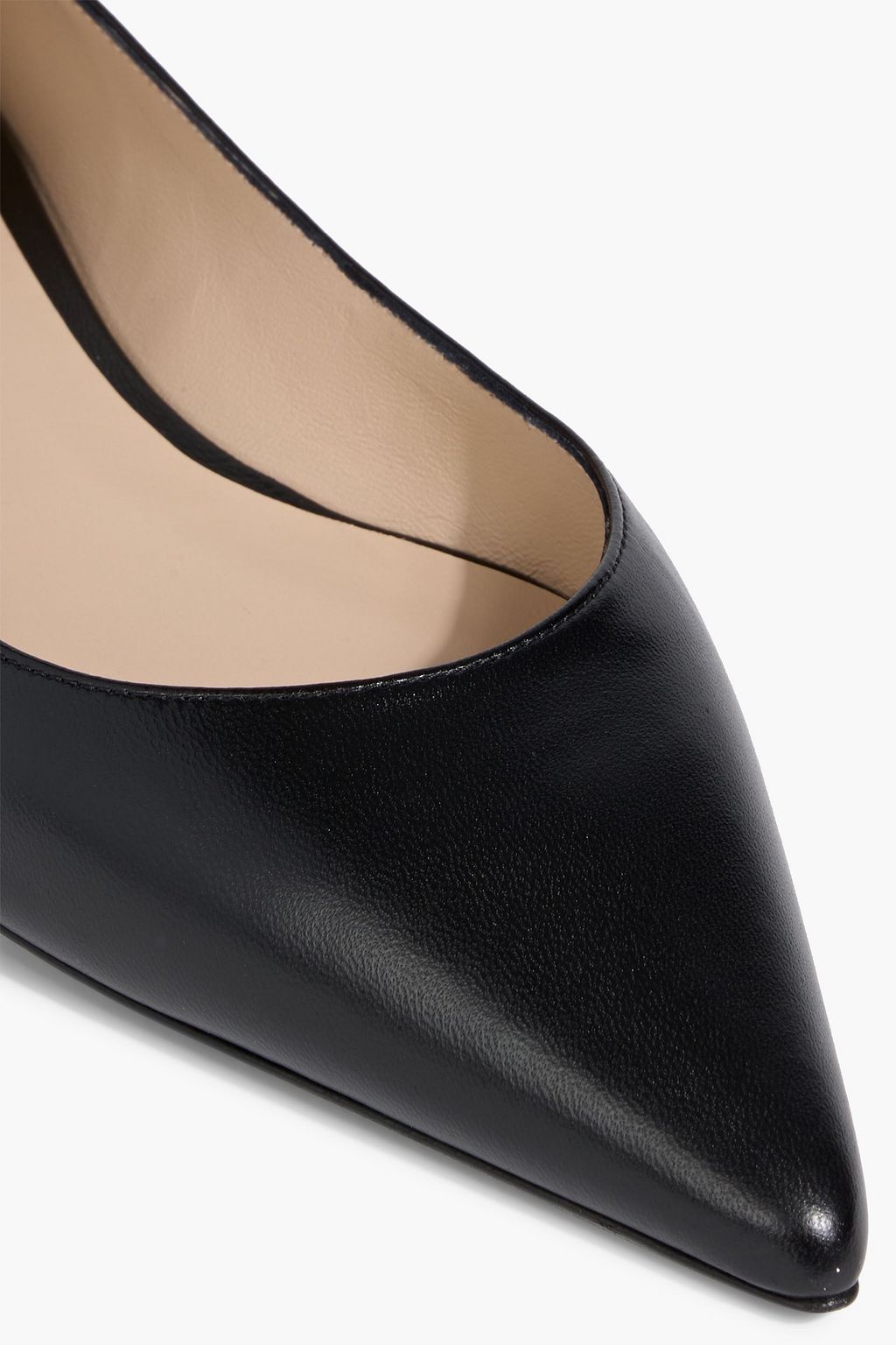 STUART WEITZMAN Emilia leather point-toe flats