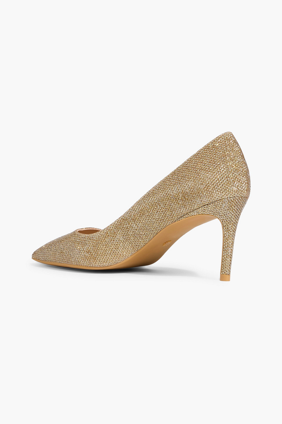  Stuart Weitzman - Pumps „linsi 75“ Aus Lamé - Metallic - Us 9 