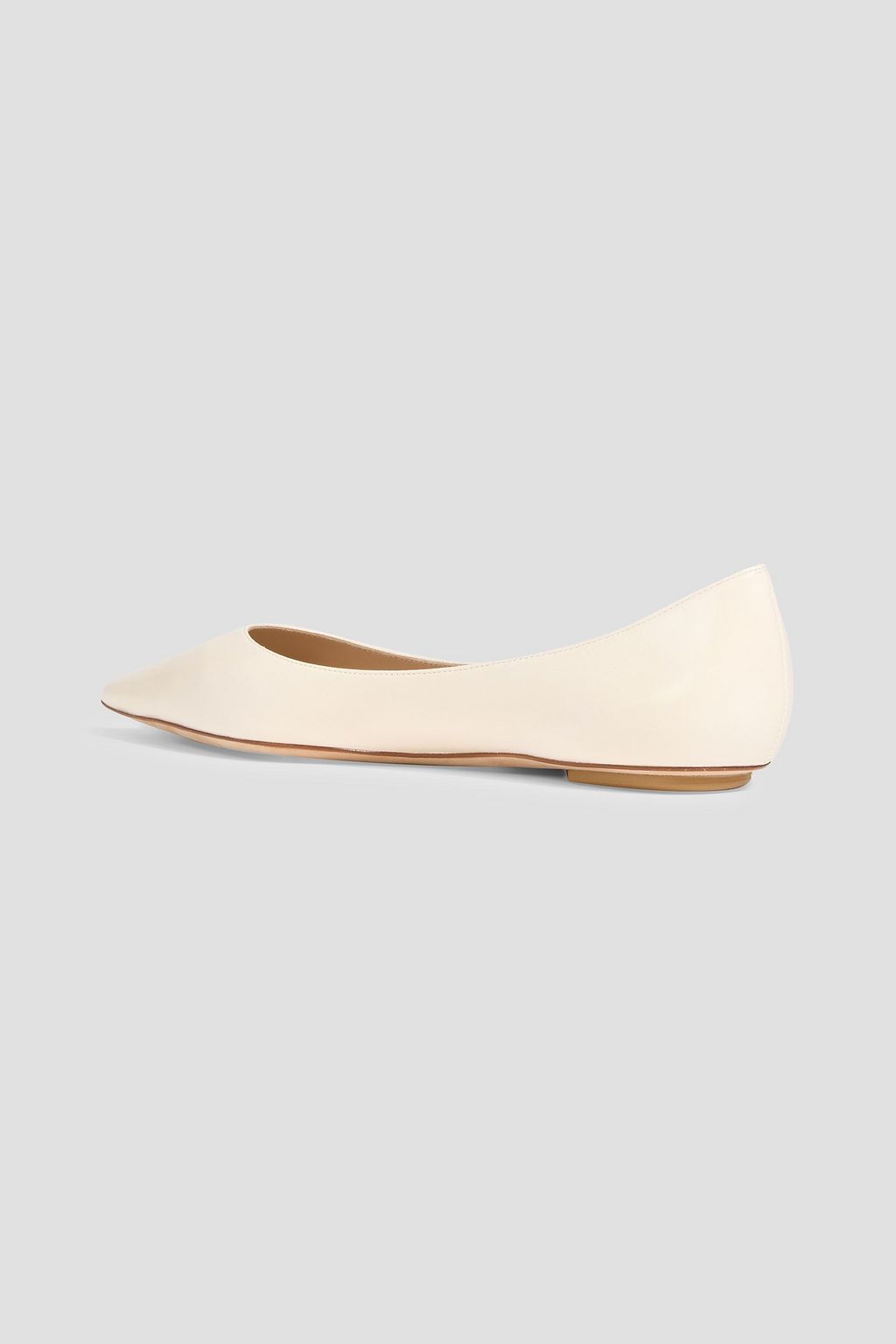 STUART WEITZMAN Emilia leather point-toe flats