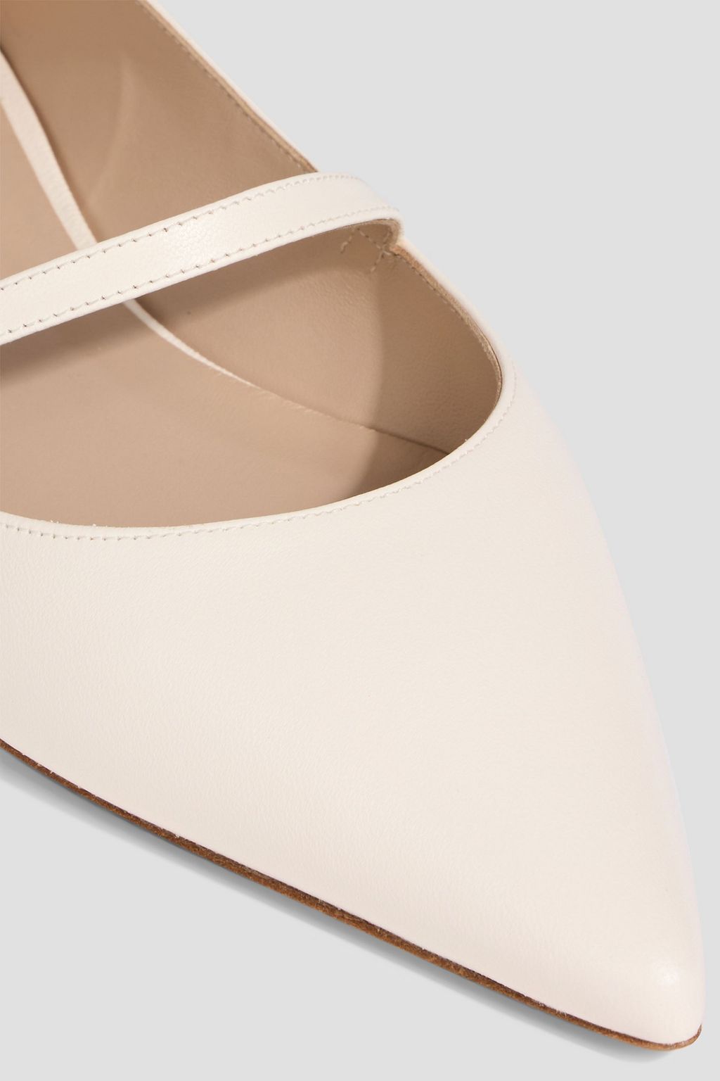 STUART WEITZMAN Emilia leather Mary Jane flats