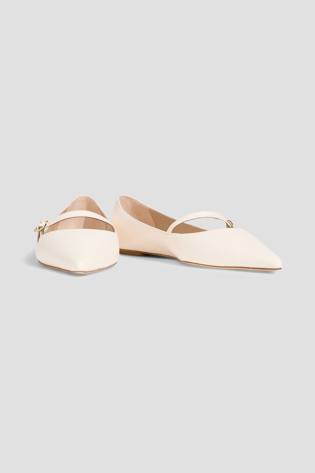 STUART WEITZMAN Emilia leather Mary Jane flats