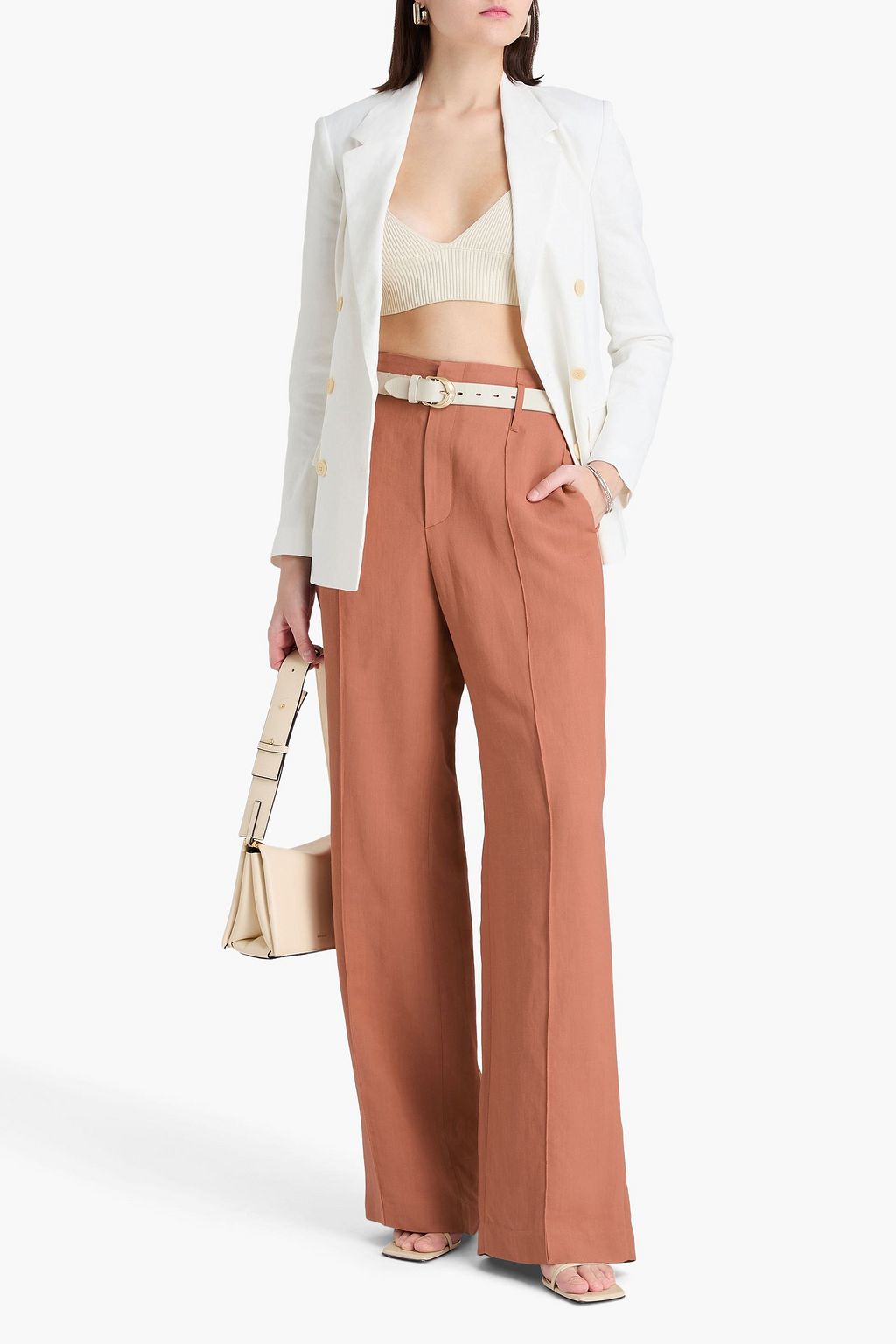 BRUNELLO CUCINELLI Twill wide-leg pants