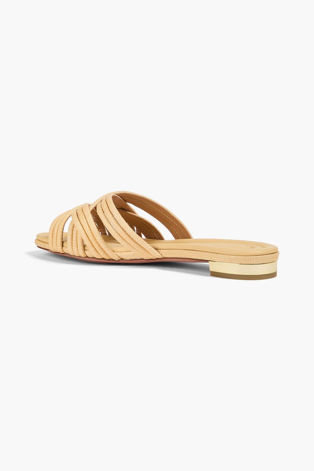 AQUAZZURA Oahu raffia sandals