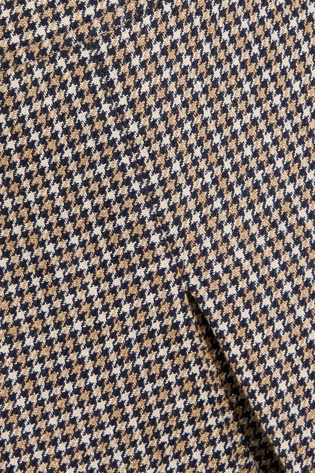 BRUNELLO CUCINELLI リネン混ツイード ショートパンツ メタリック ハウンドトゥース