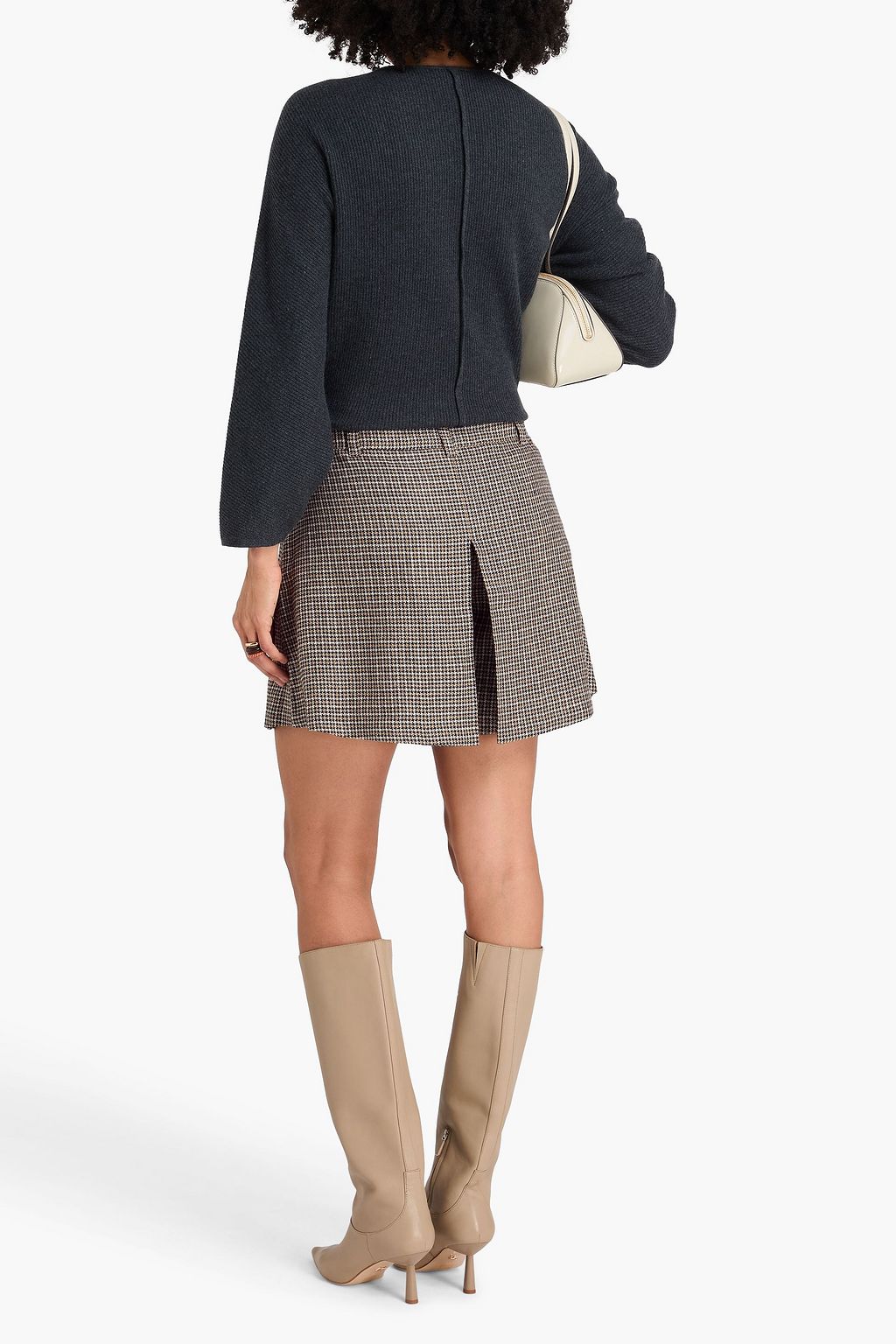 BRUNELLO CUCINELLI リネン混ツイード ショートパンツ メタリック ハウンドトゥース