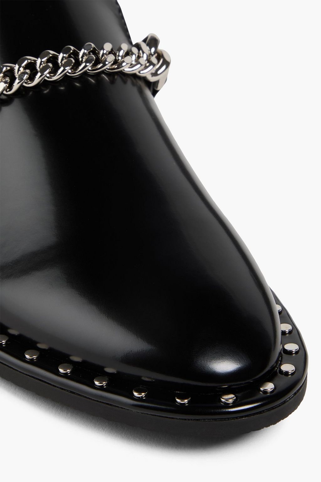 STELLA MCCARTNEY Falabella chain-embellished loafers