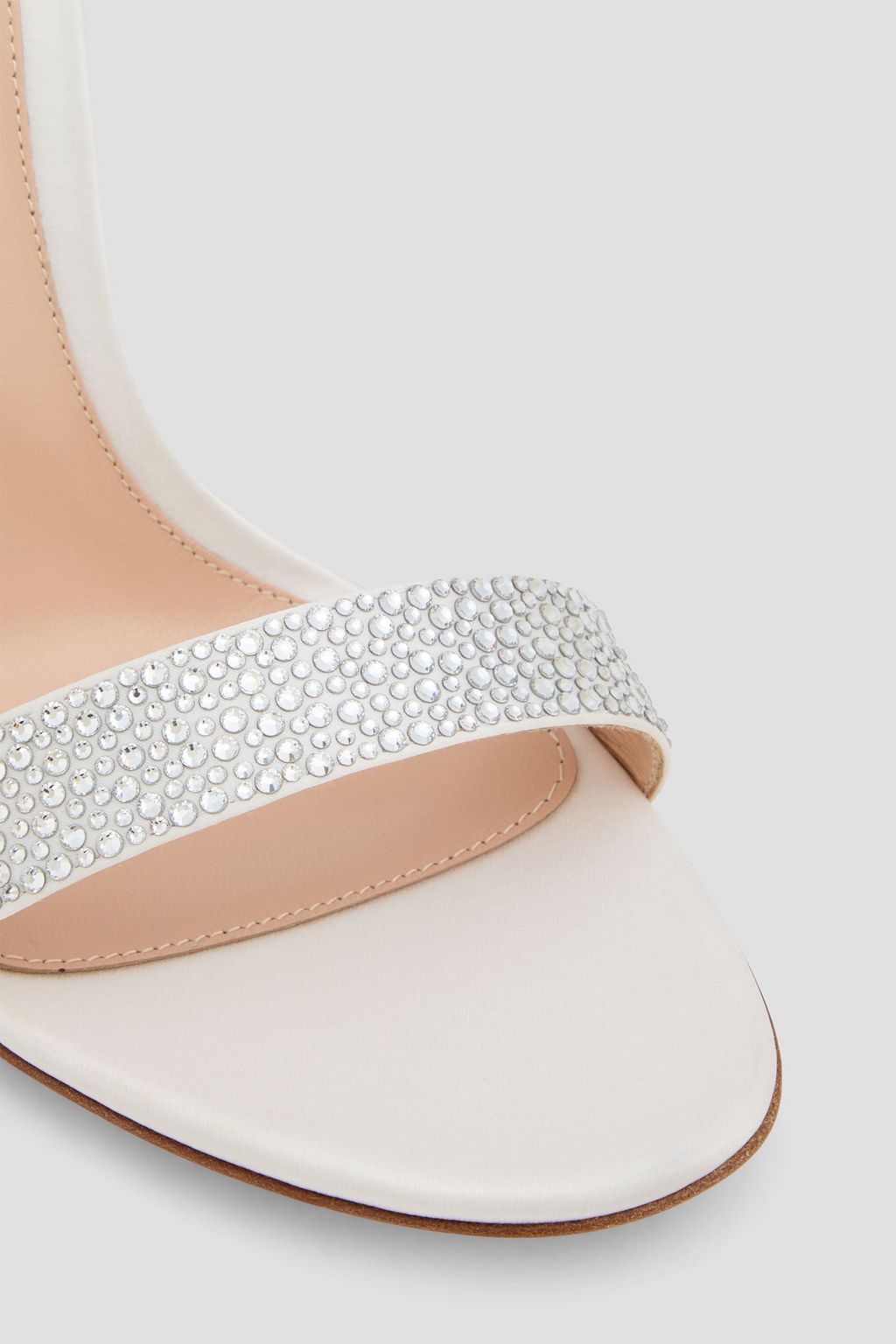 GIANVITO ROSSI Glam crystal-embellished satin sandals