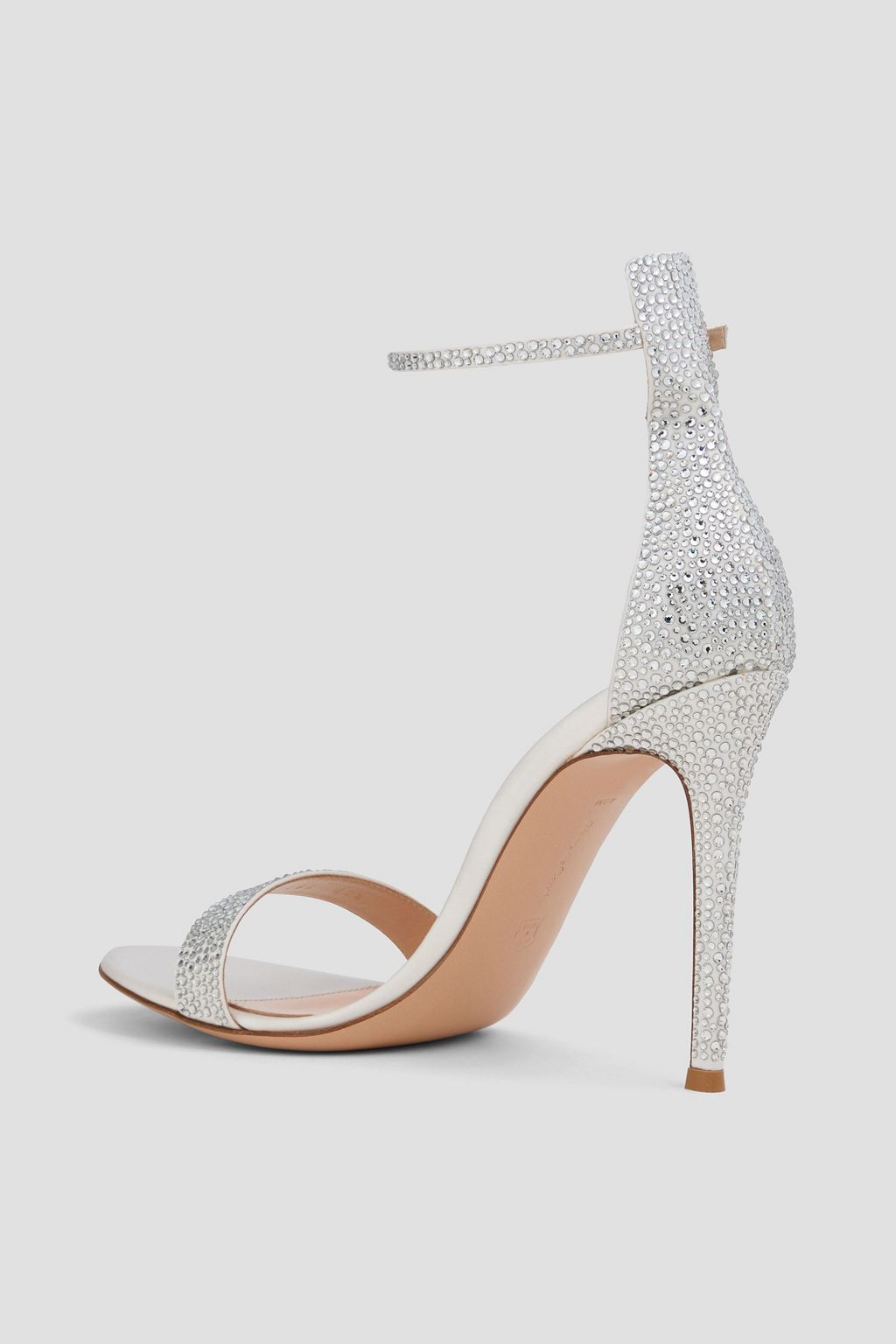 GIANVITO ROSSI Glam crystal-embellished satin sandals