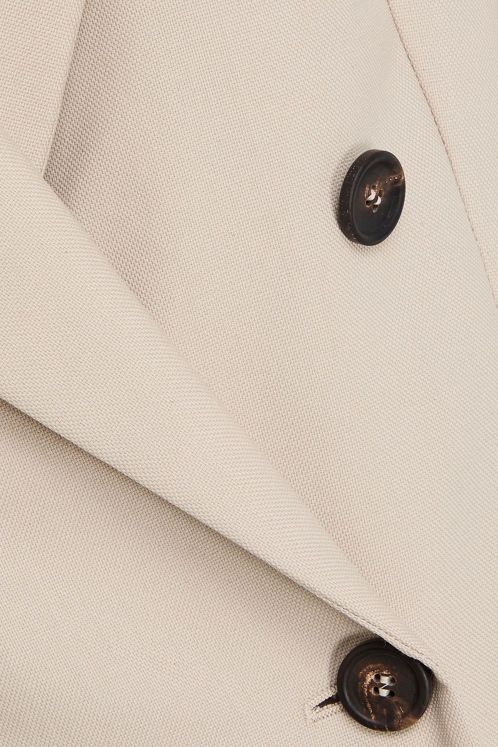 BRUNELLO CUCINELLI Doppelreihiger Blazer aus Grain de Poudre aus Wolle