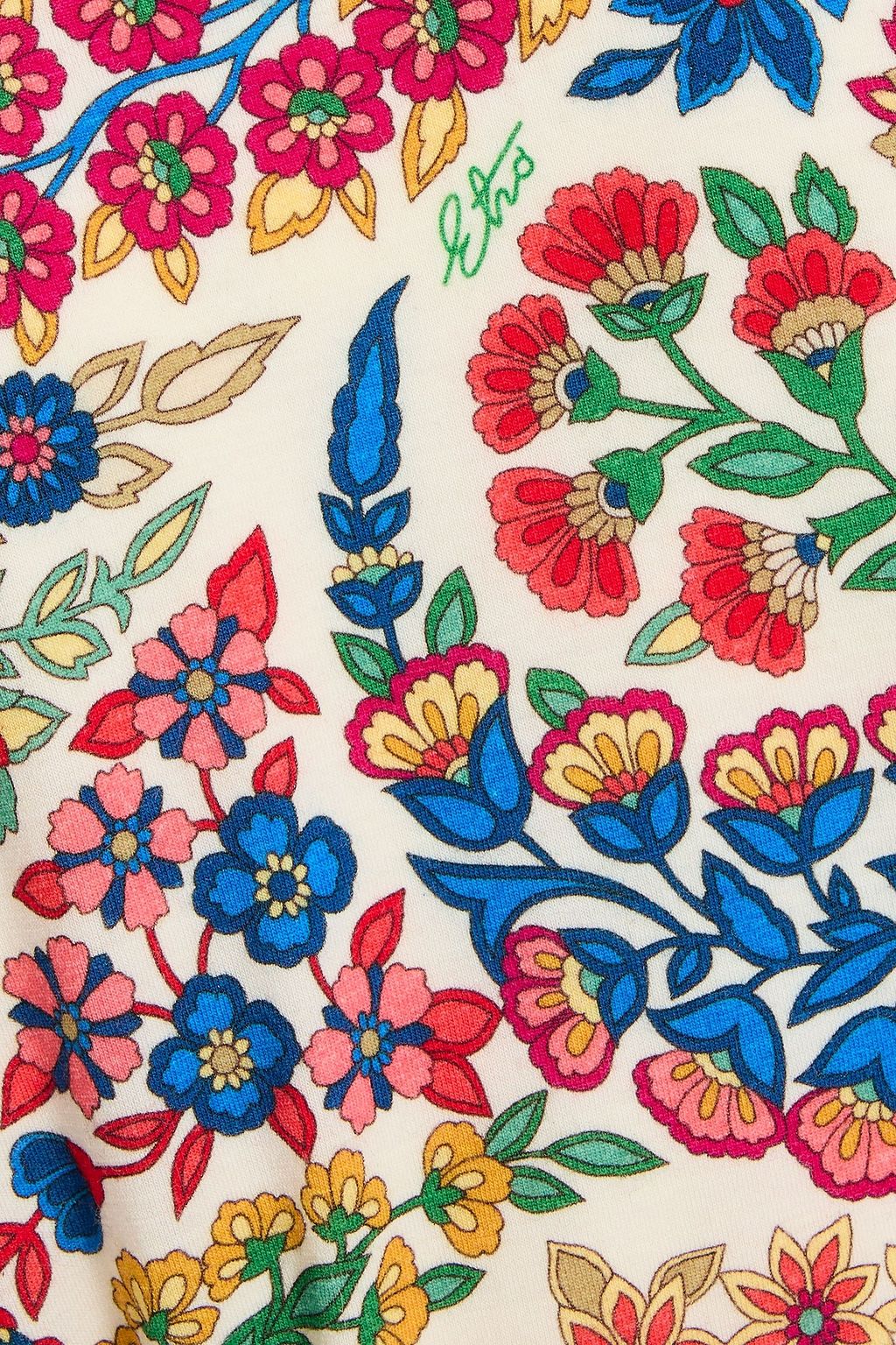 ETRO Floral-print stretch wool-blend jersey dress