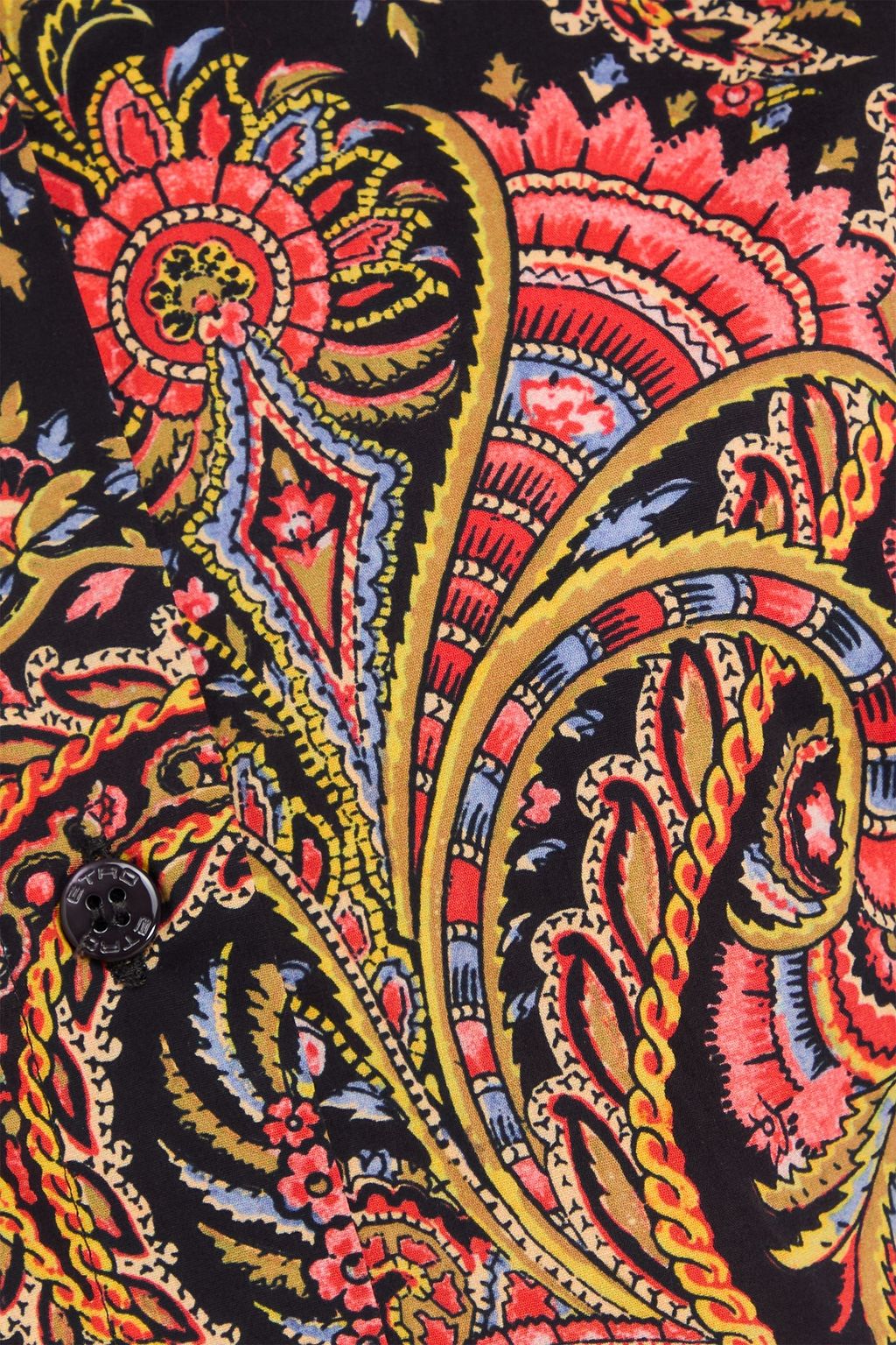 ETRO Paisley-print cotton-blend poplin shirt