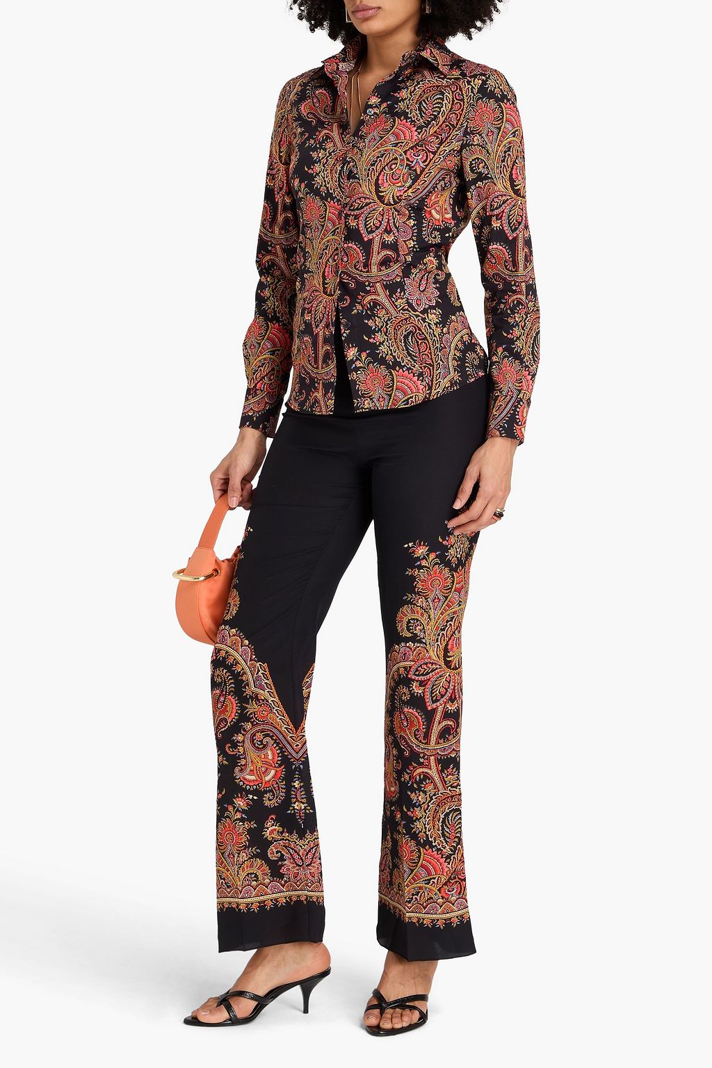 ETRO Paisley-print cotton-blend poplin shirt