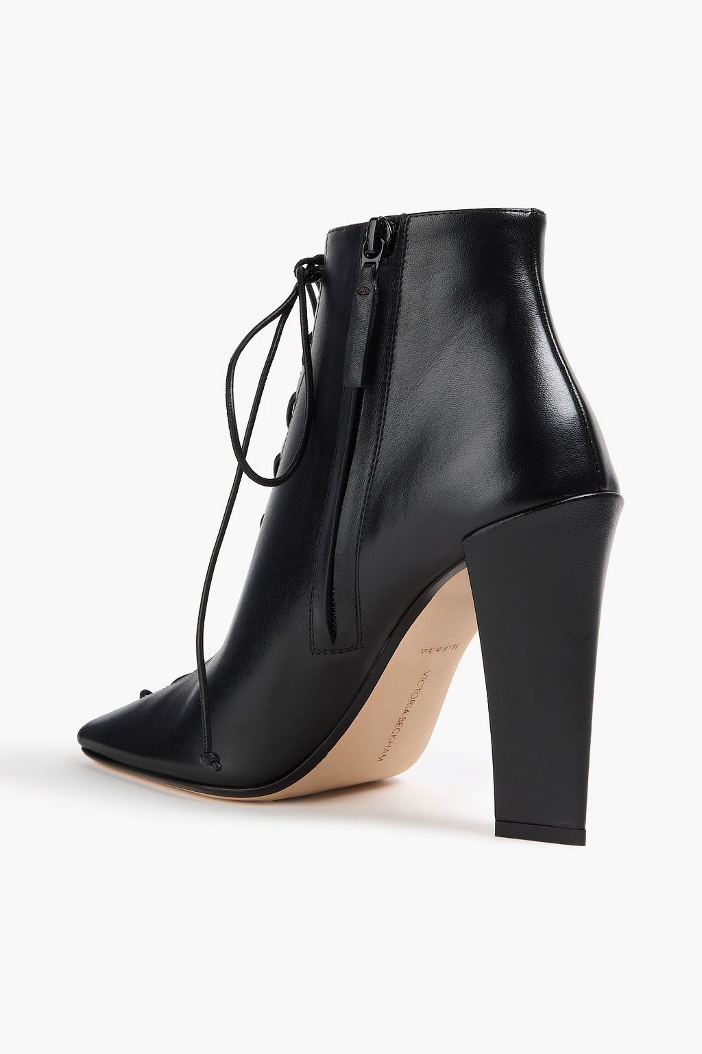 VICTORIA BECKHAM 가죽 레이스업 앵클 부츠