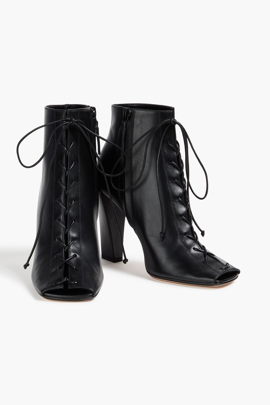 VICTORIA BECKHAM 가죽 레이스업 앵클 부츠