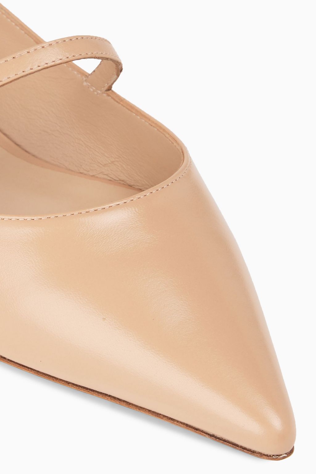 STUART WEITZMAN Emilia leather Mary Jane flats