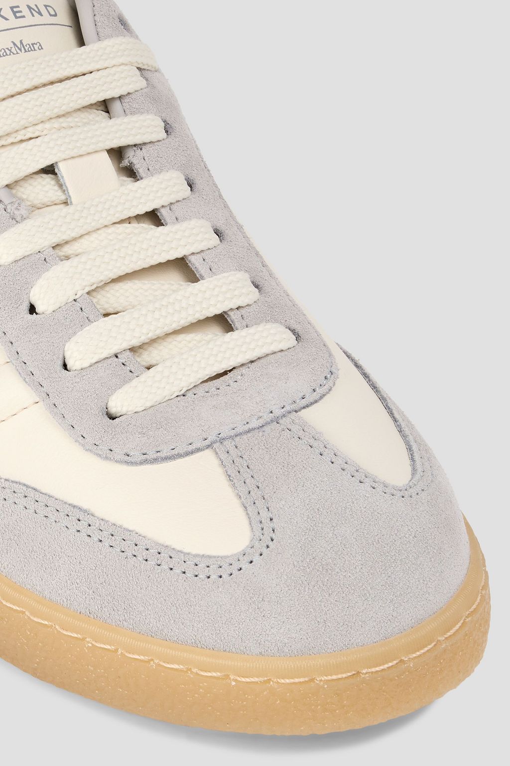 MAX MARA Paco leather and suede sneakers