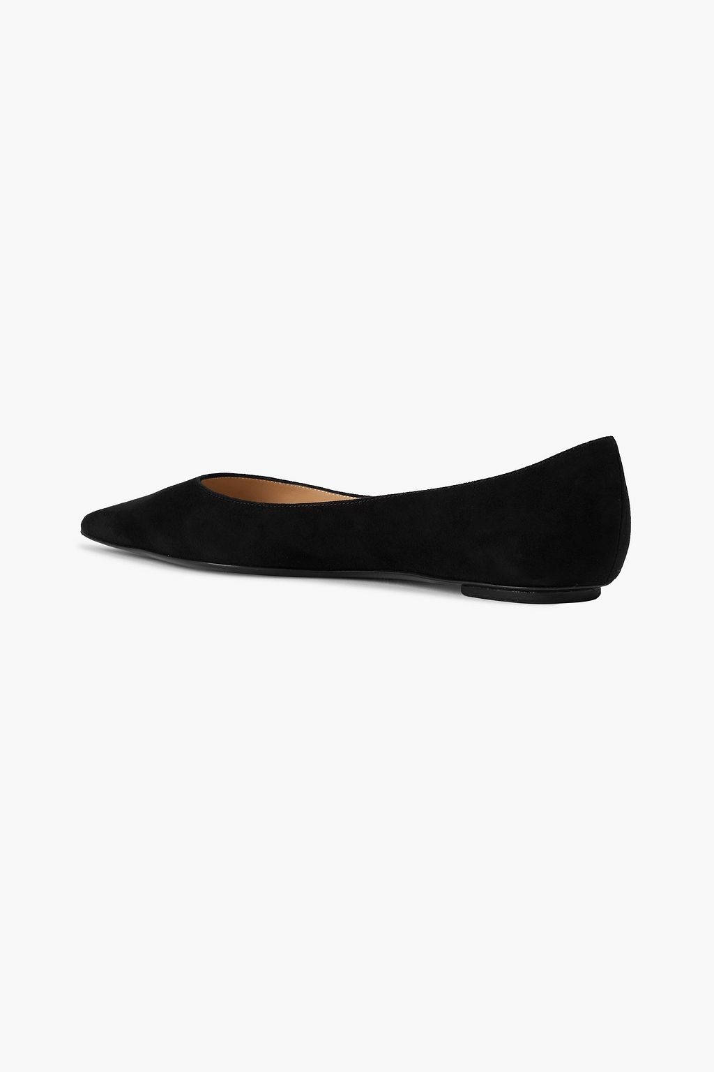 STUART WEITZMAN Emilia suede point-toe flats
