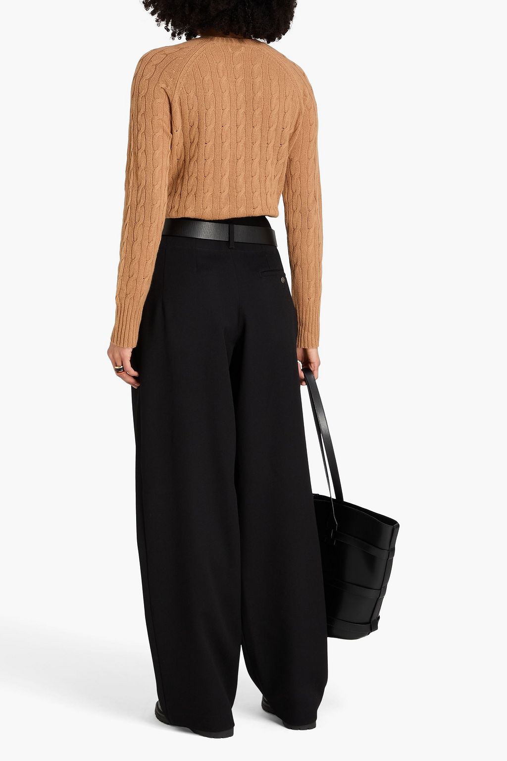 ETRO كنزة رياضية من الكشمير بحبكة مجدولة وتصميم مطرّز